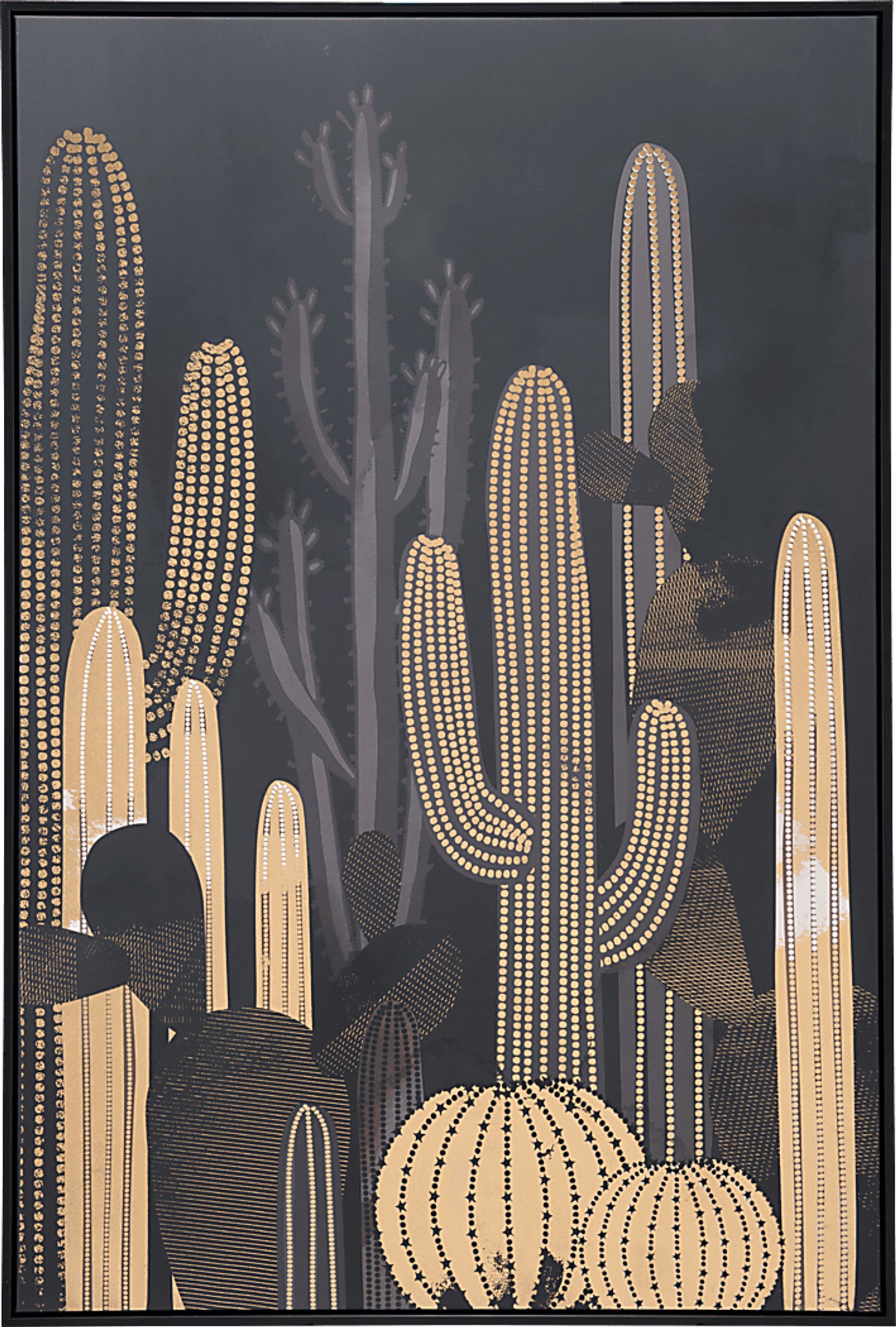 Burnston Black Wall Art - Image 1
