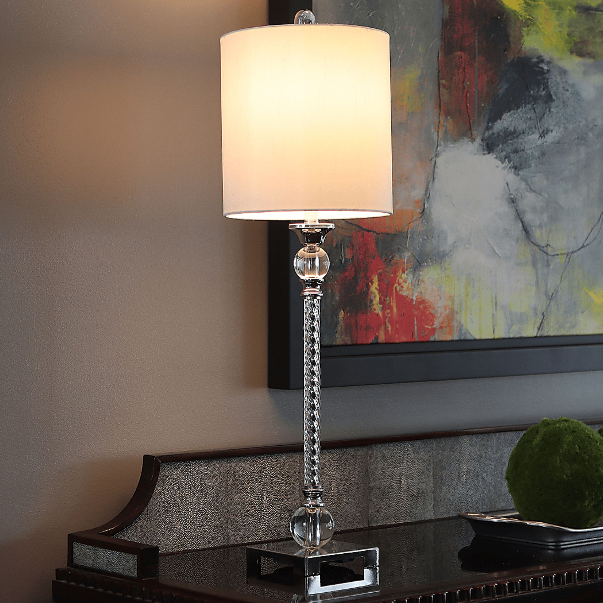 Burnwood Silver Lamp - Image 4