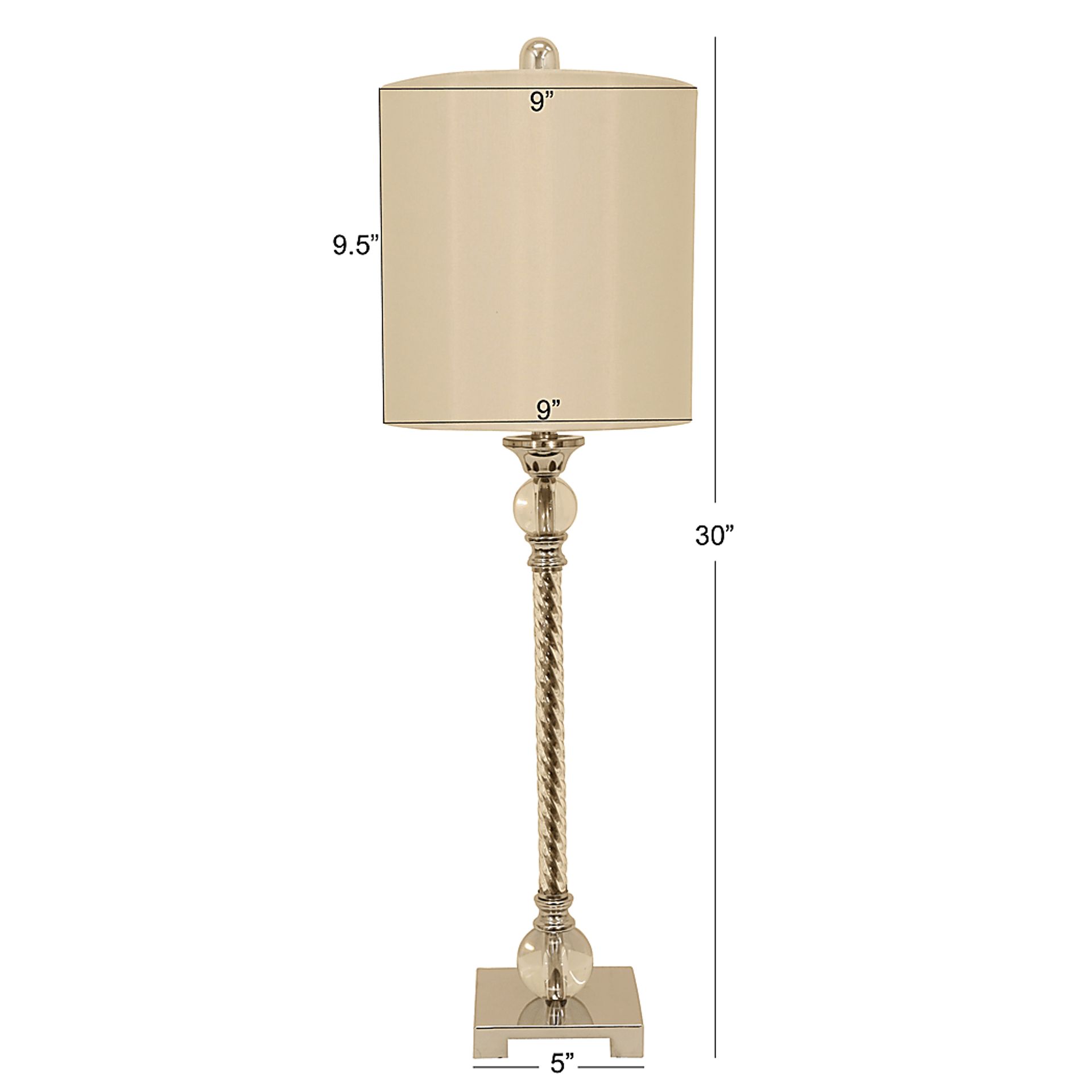 Burnwood Silver Lamp - Image 7