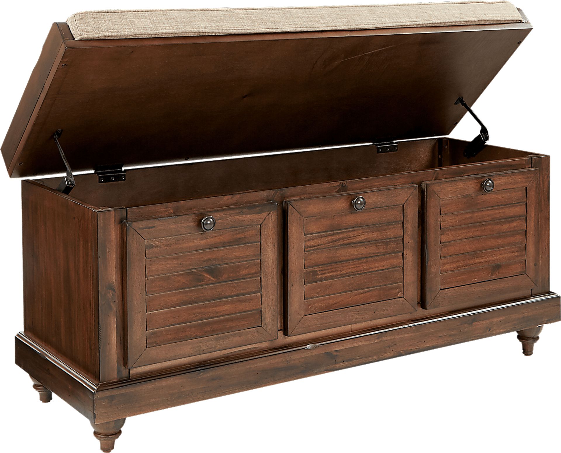 Burrard Brown Storage Bench - Image 6