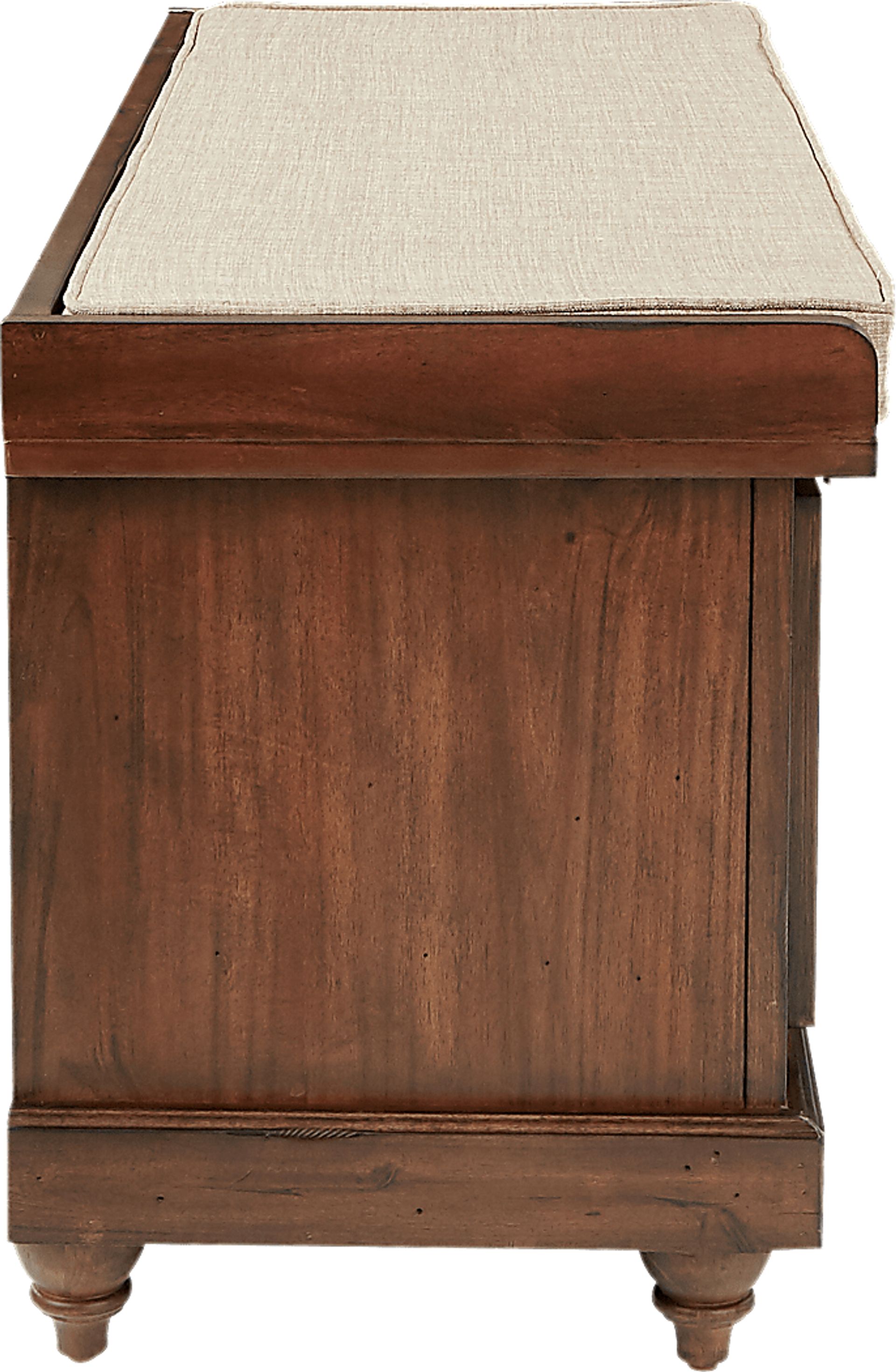 Burrard Brown Storage Bench - Image 7