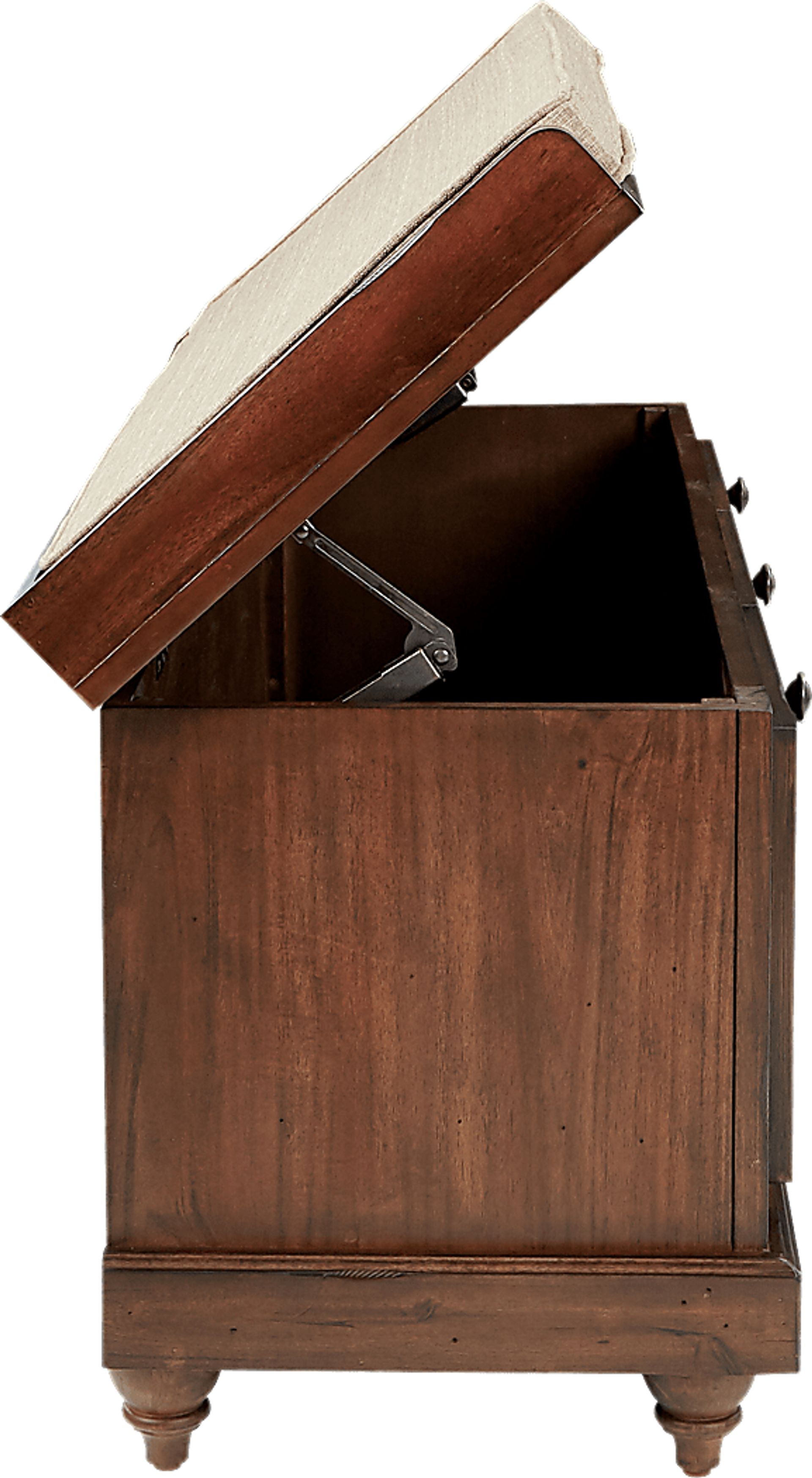 Burrard Brown Storage Bench - Image 8