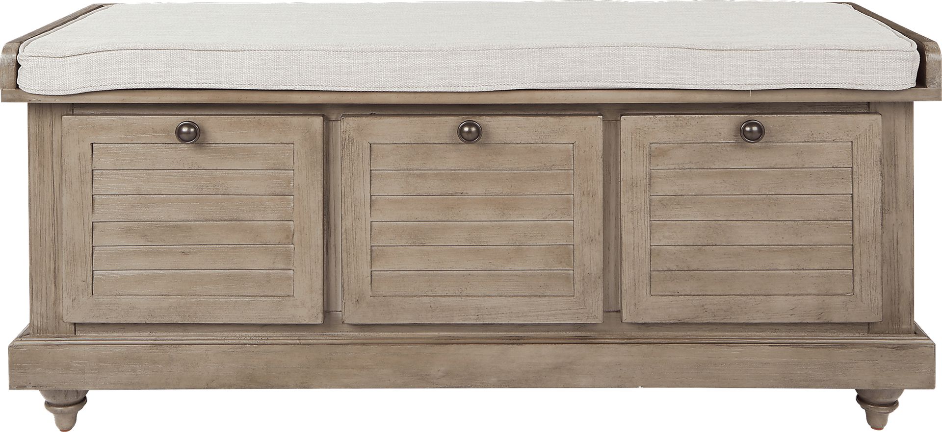 Burrard Gray Storage Bench - Image 3