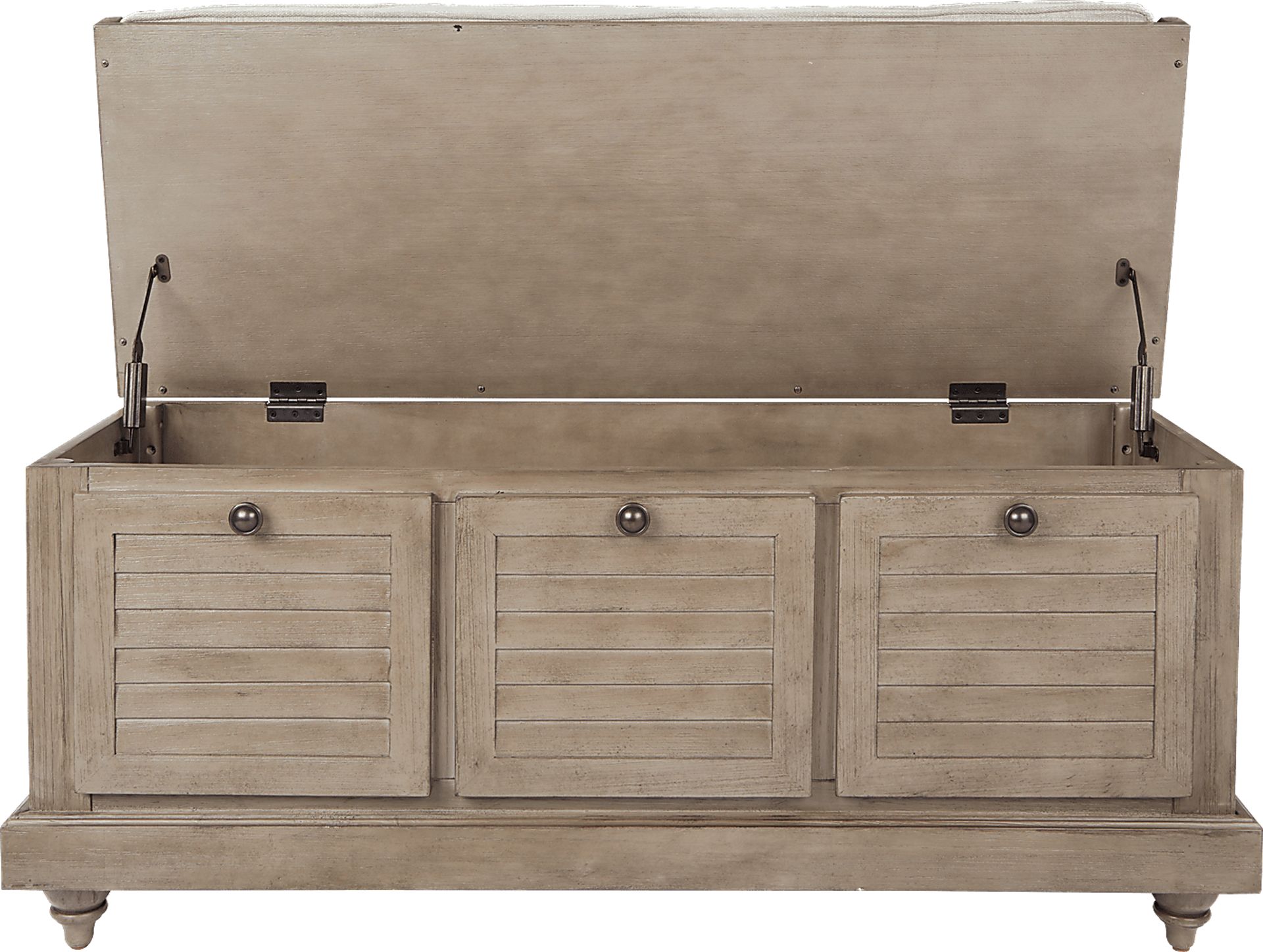 Burrard Gray Storage Bench - Image 4