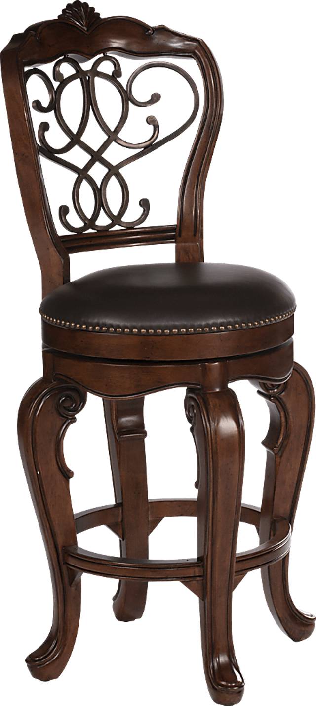 Burrell Brown Barstool - Thumbnail - Image 1