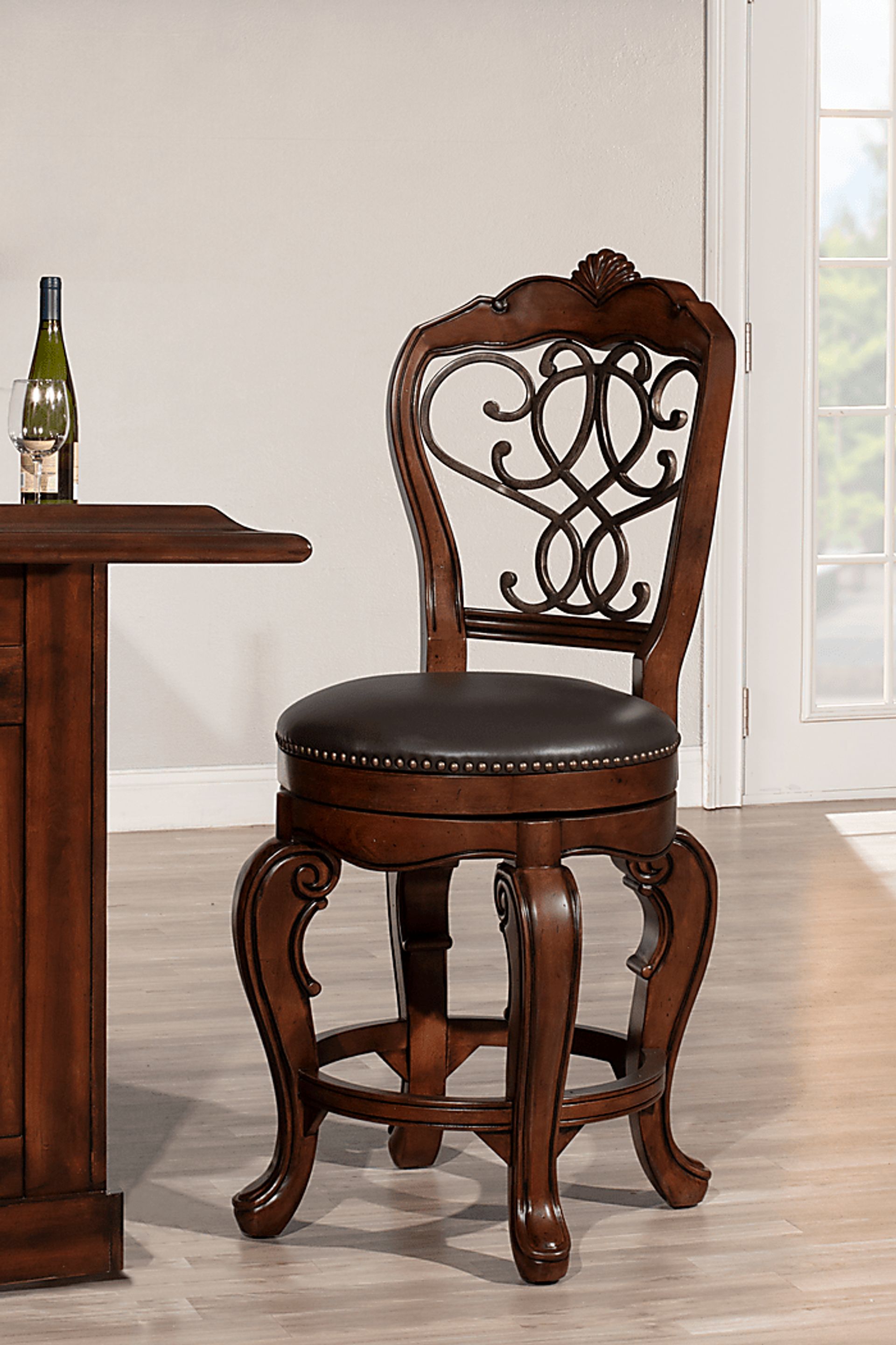 Burrell Brown Counter Height Stool - Image 8