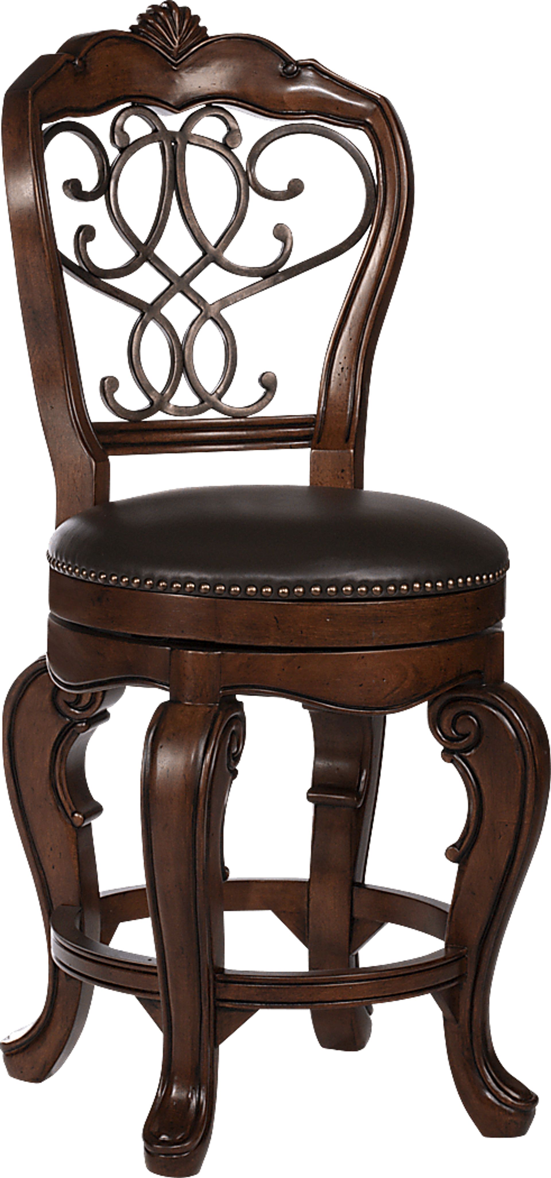 Burrell Brown Counter Height Stool - Image 1