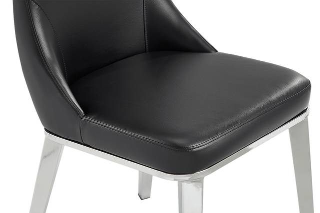Burrette Black Side Chair - Thumbnail - Image 3