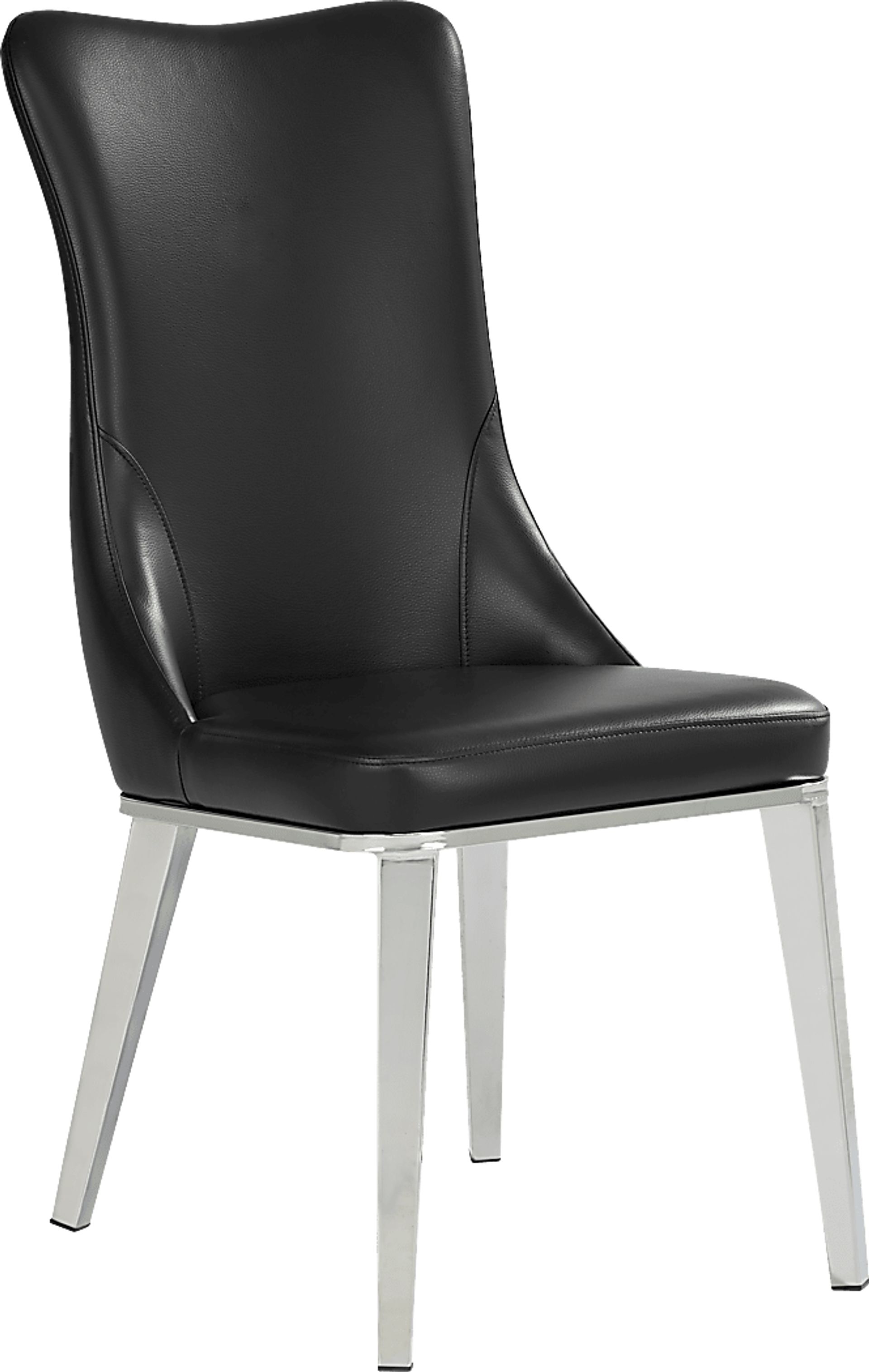 Burrette Black Side Chair - Image 1