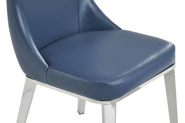 Burrette Blue Side Chair - Thumbnail - Image 4