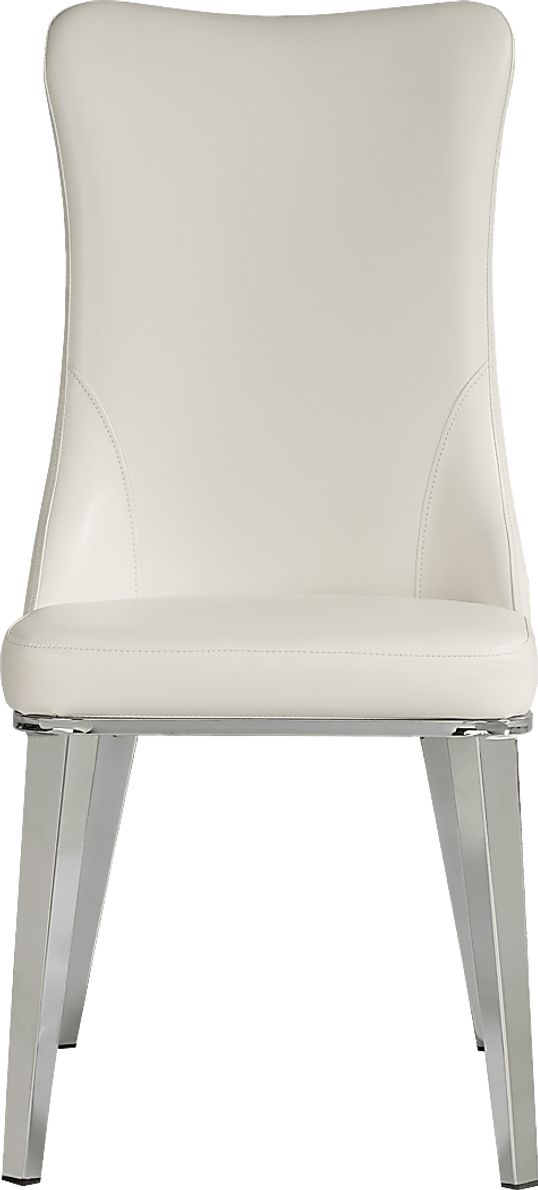 Burrette White Side Chair