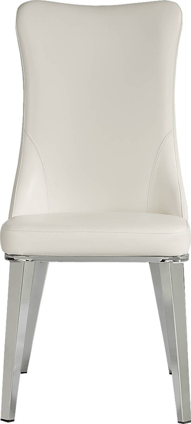 Tobian White 5 Pc Dining Room With Burrette Side Chairs - Thumbnail - Image 5