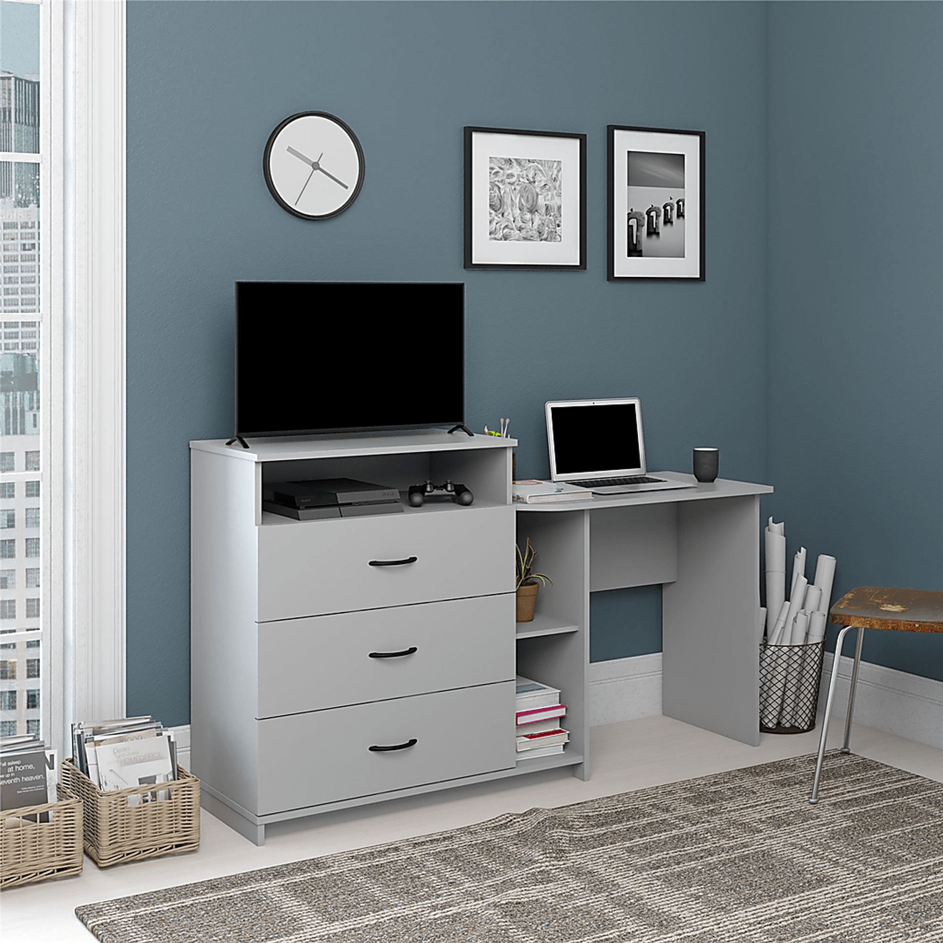 Burritt Gray Desk - Image 7