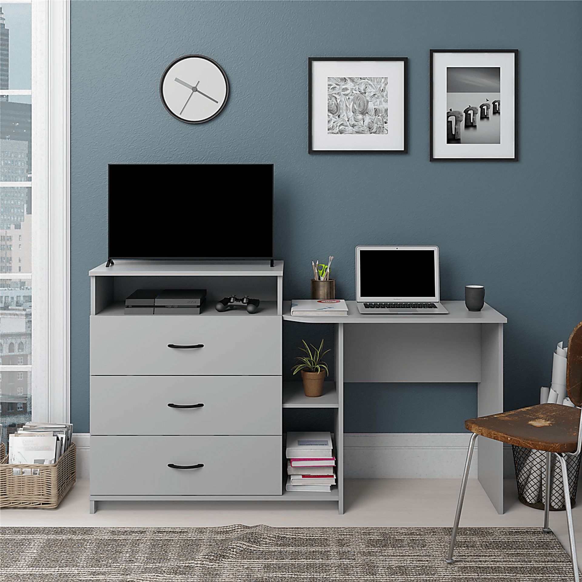 Burritt Gray Desk - Image 8