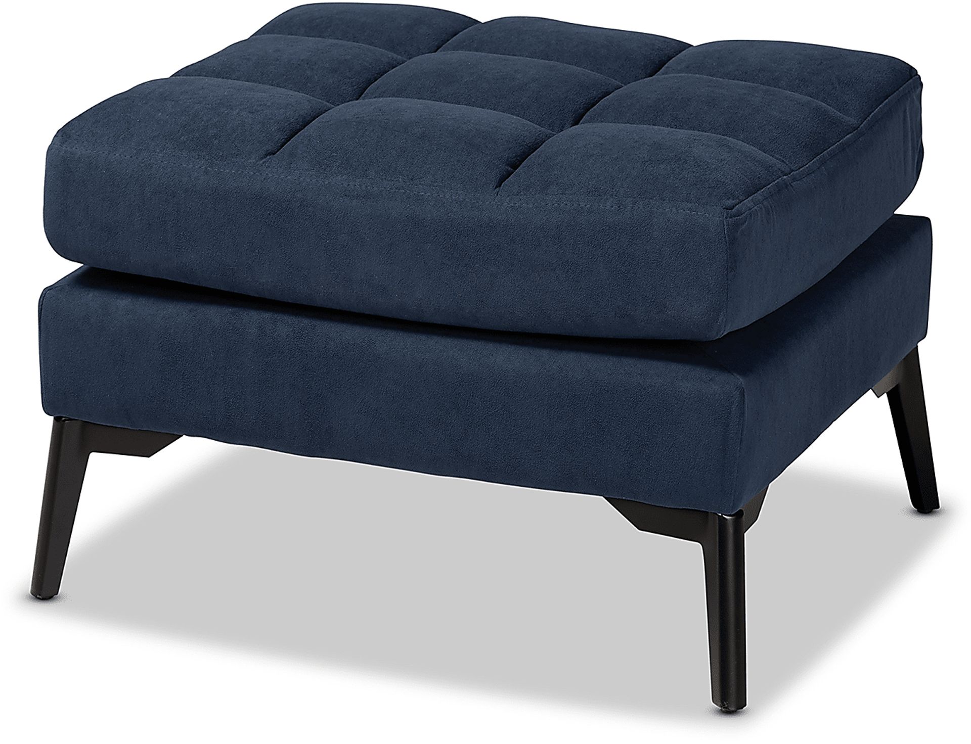 Burroaks Navy Accent Chair and Ottoman - Image 5