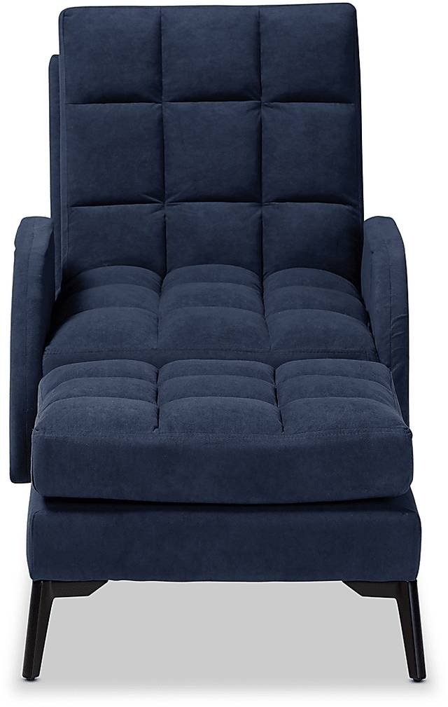 Burroaks Navy Accent Chair and Ottoman - Thumbnail - Image 6