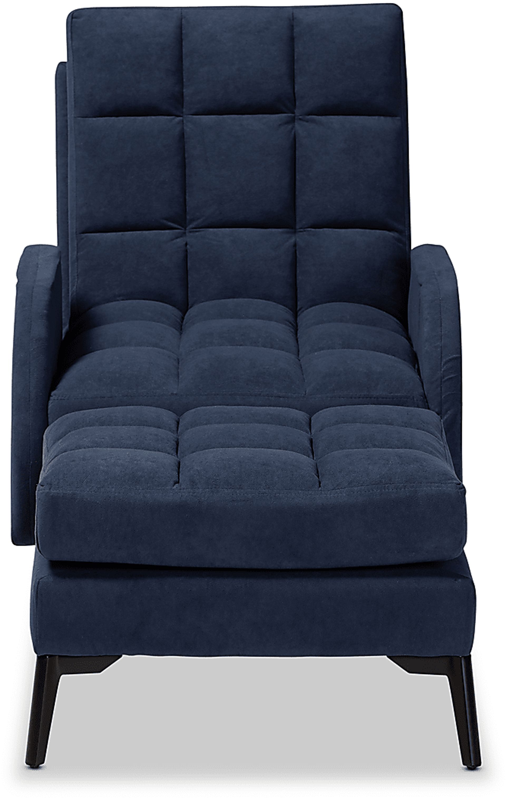 Burroaks Navy Accent Chair and Ottoman - Image 6