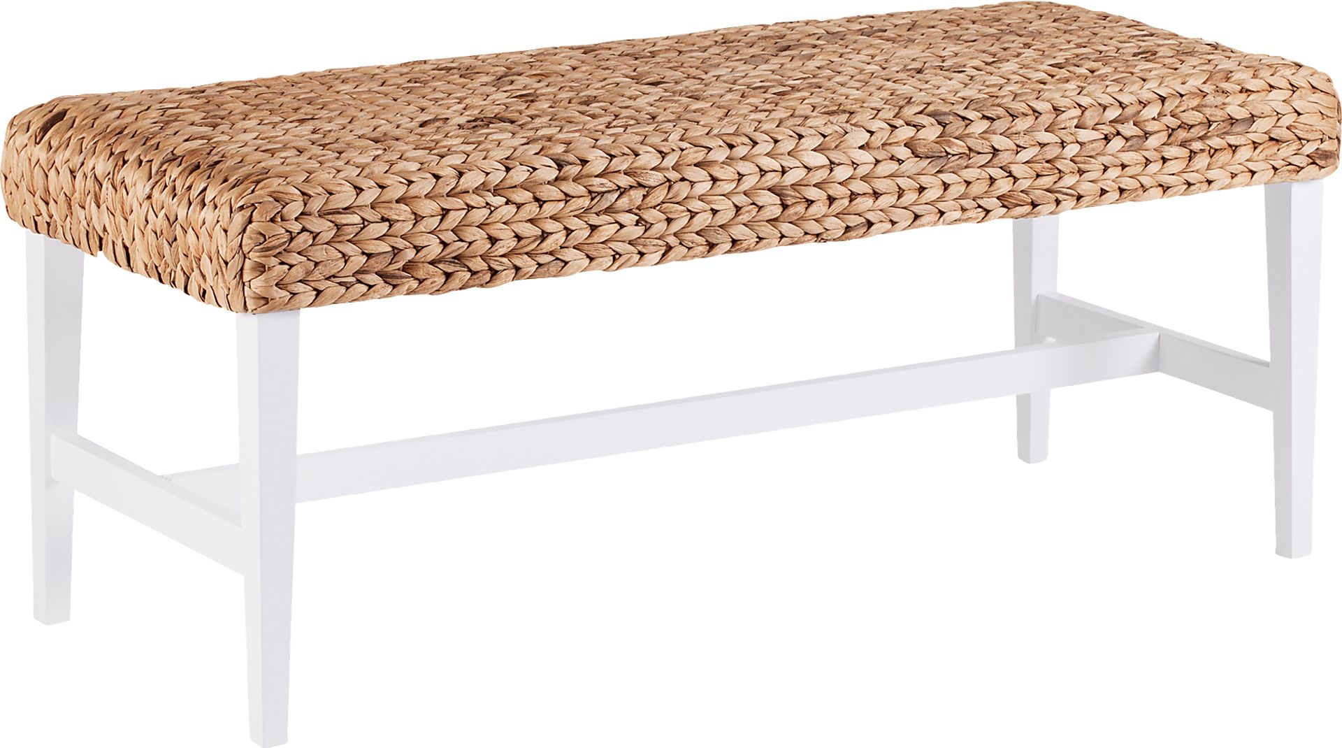 Bursard White Accent Bench - Image 1