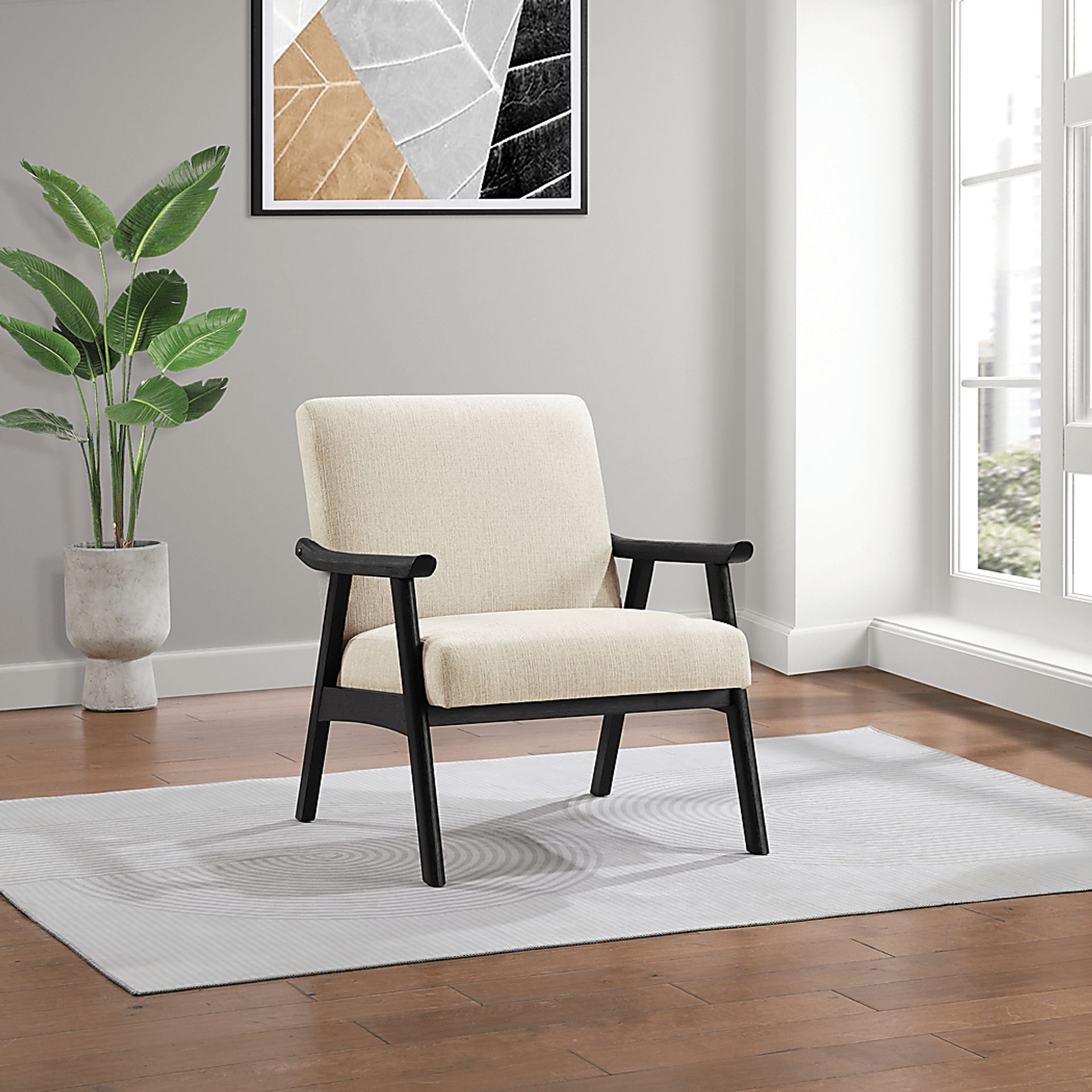 Bursch Beige Accent Chair - Image 2