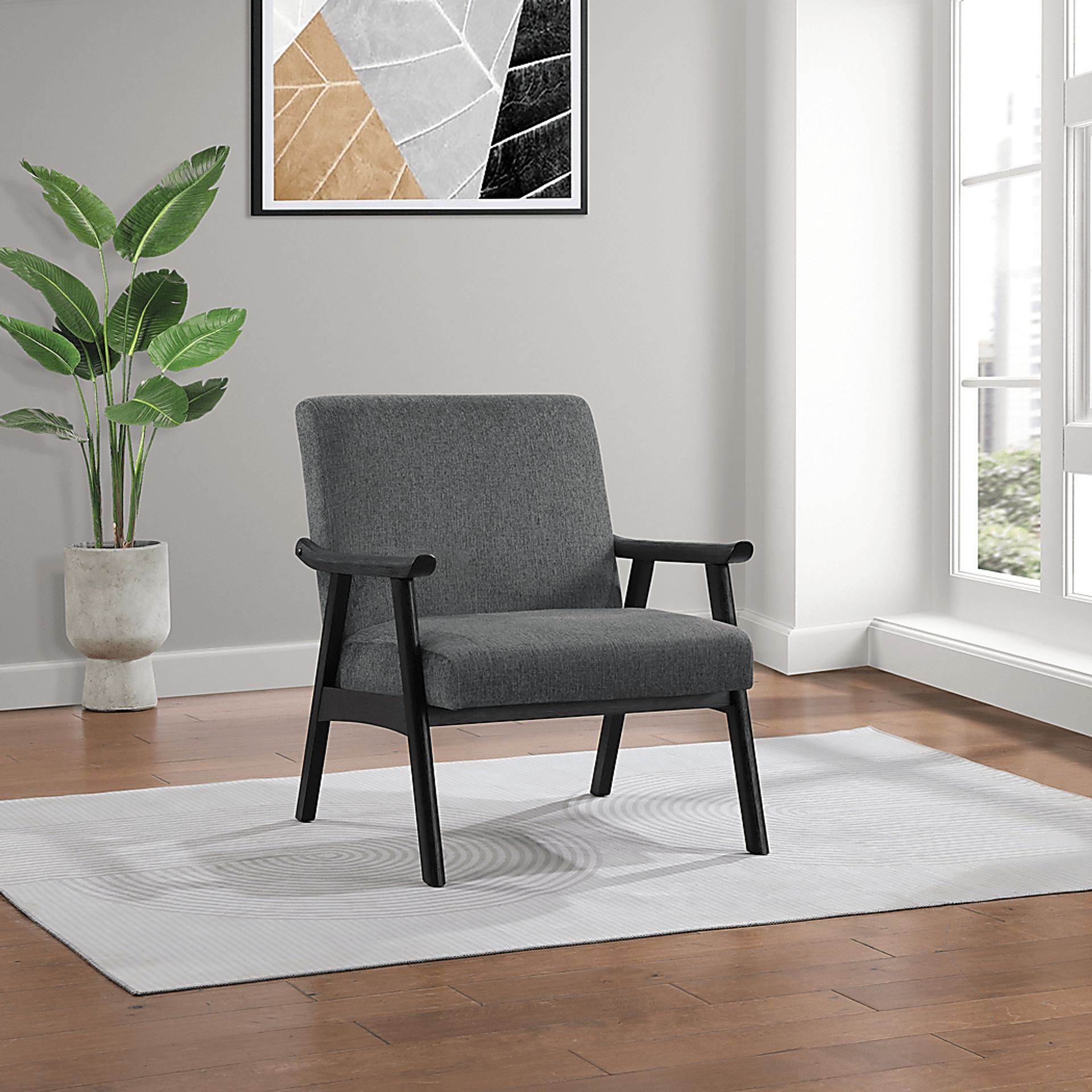 Bursch Gray Armchair - Image 2