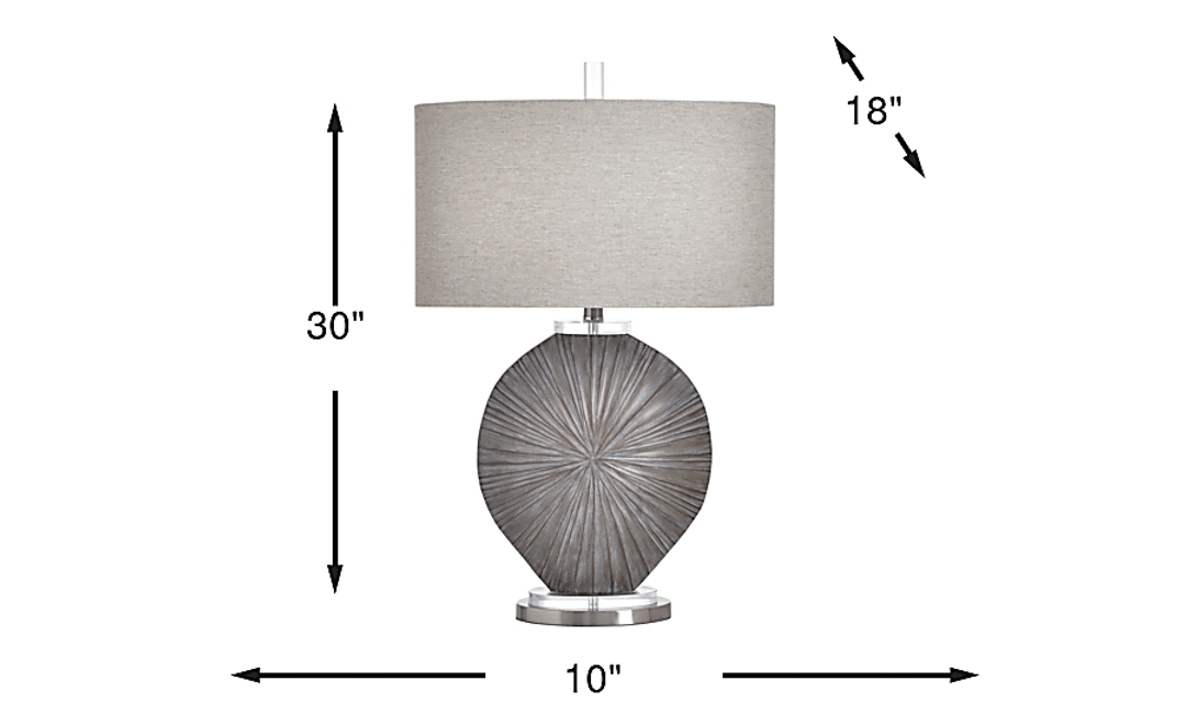 Burst Grove Gray Table Lamp