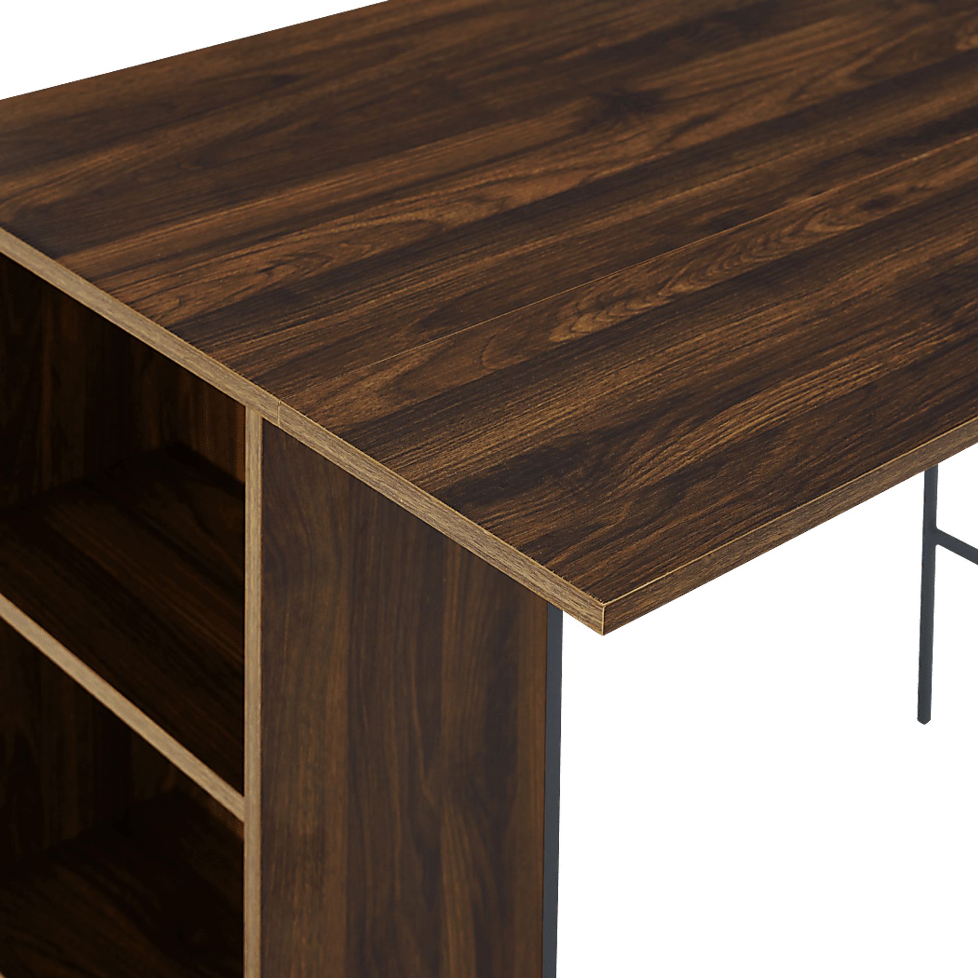 Burton Street Walnut 3 Pc Counter Height Table Set - Image 4