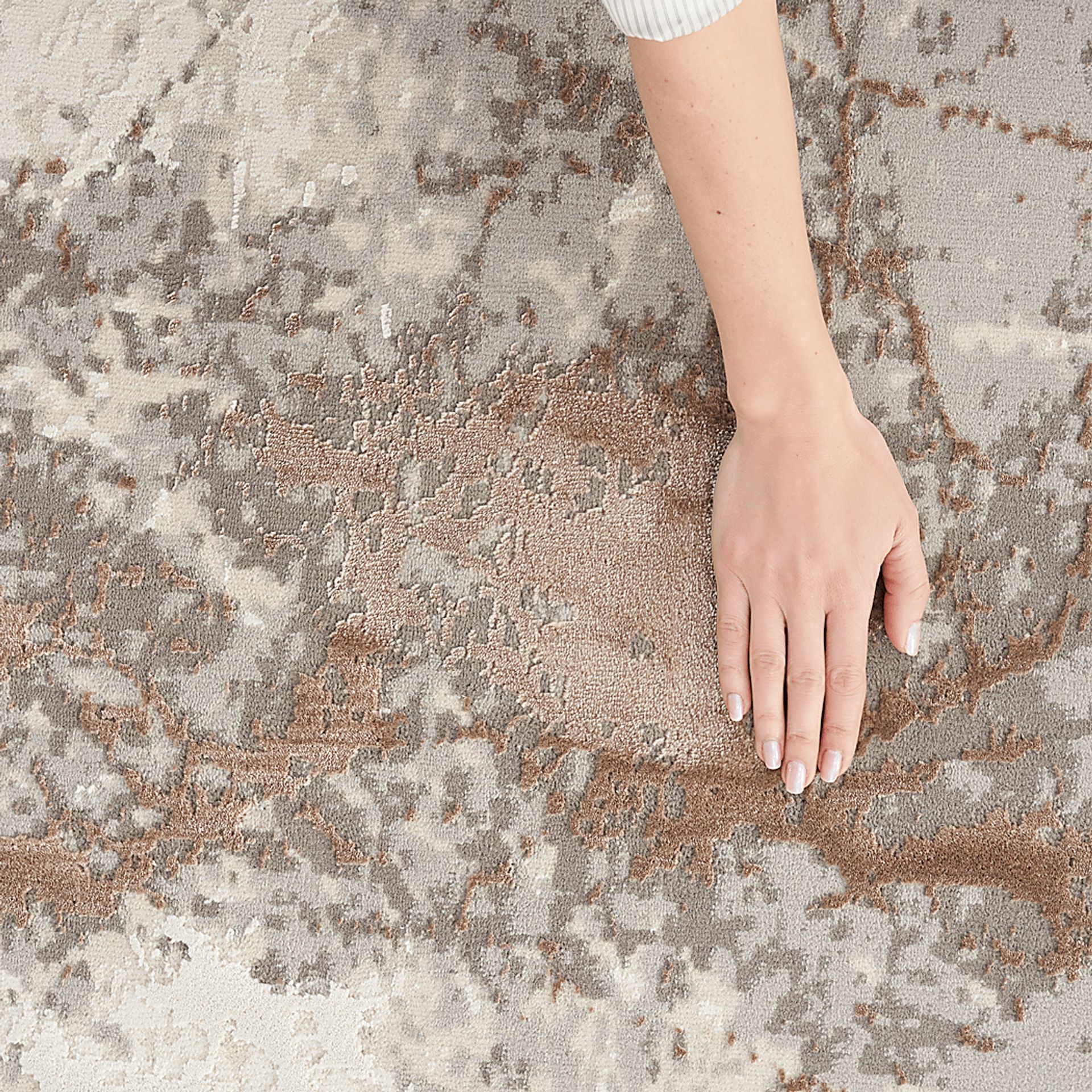 Burvern Cream/Gray 5'3 x 7'3 Rug - Image 6