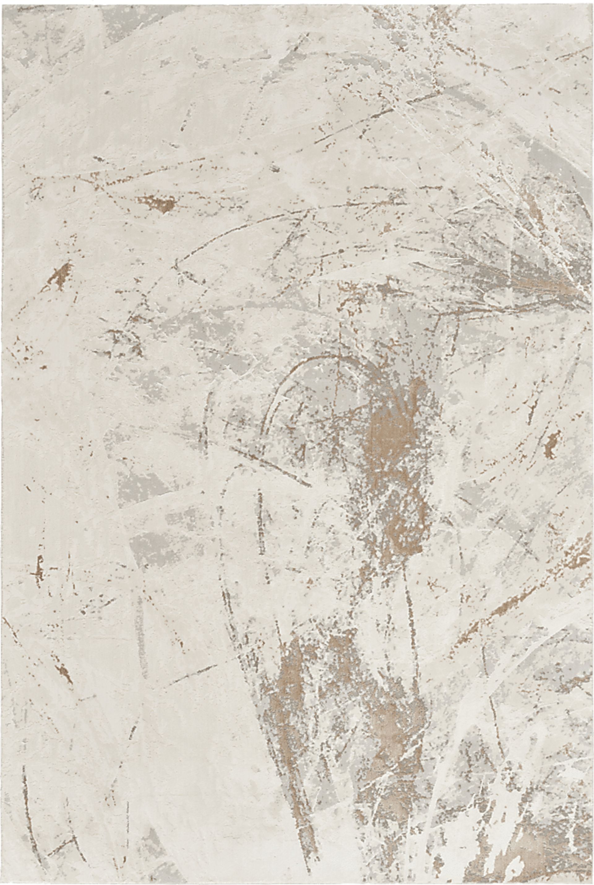 Burvern Cream/Gray 7'10 x 9'10 Rug - Image 1
