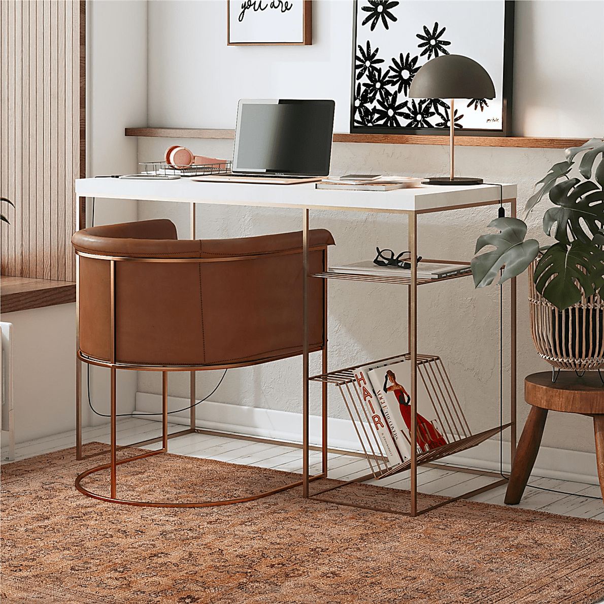 Bushey White Desk