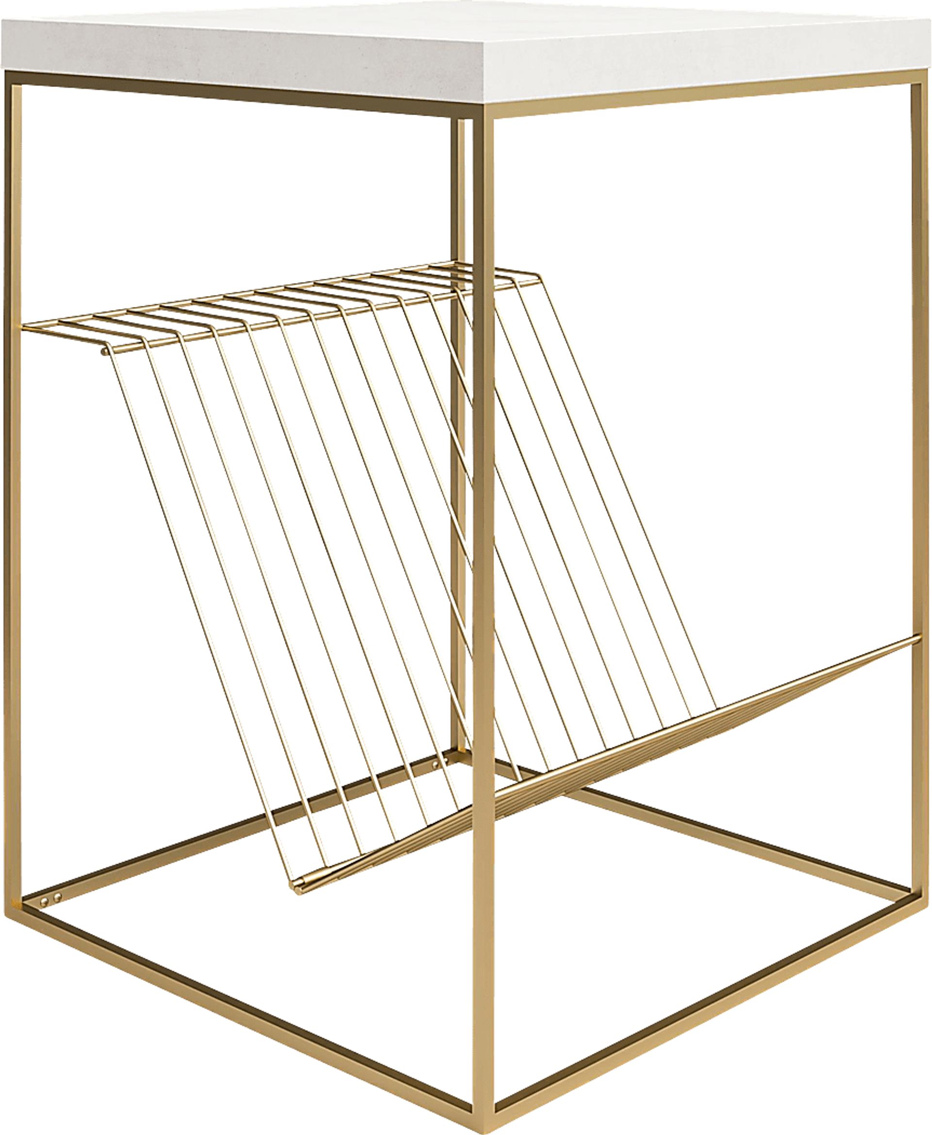 Bushey White End Table - Image 6