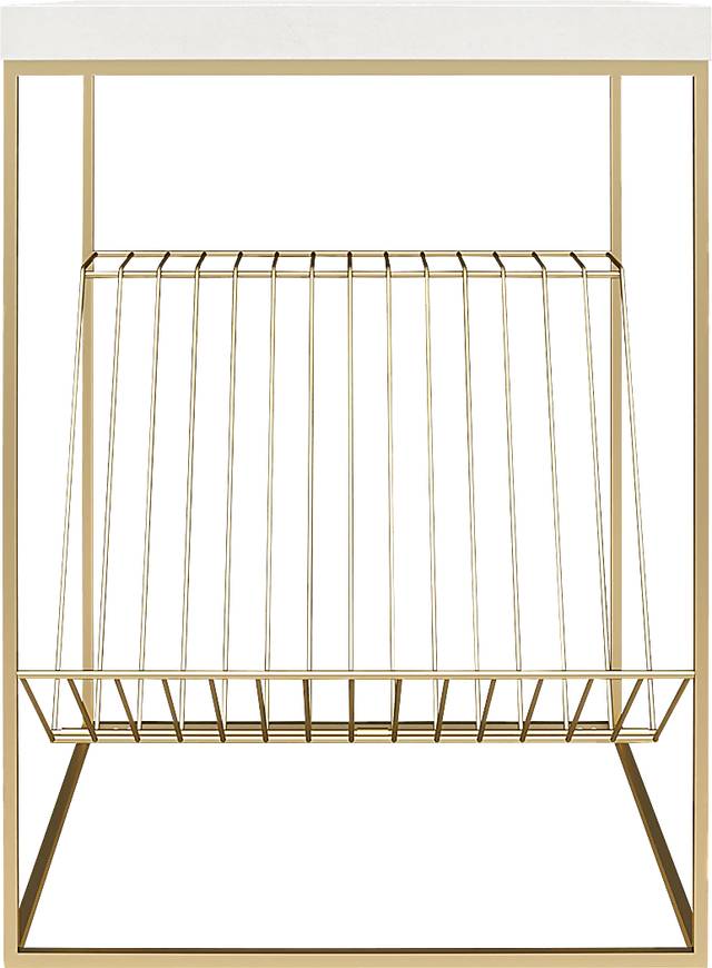 Bushey White End Table - Thumbnail - Image 8