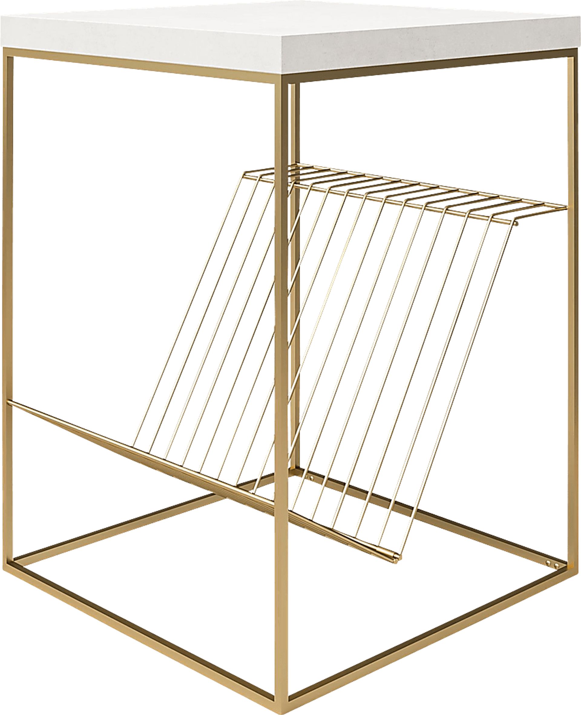 Bushey White End Table - Image 1