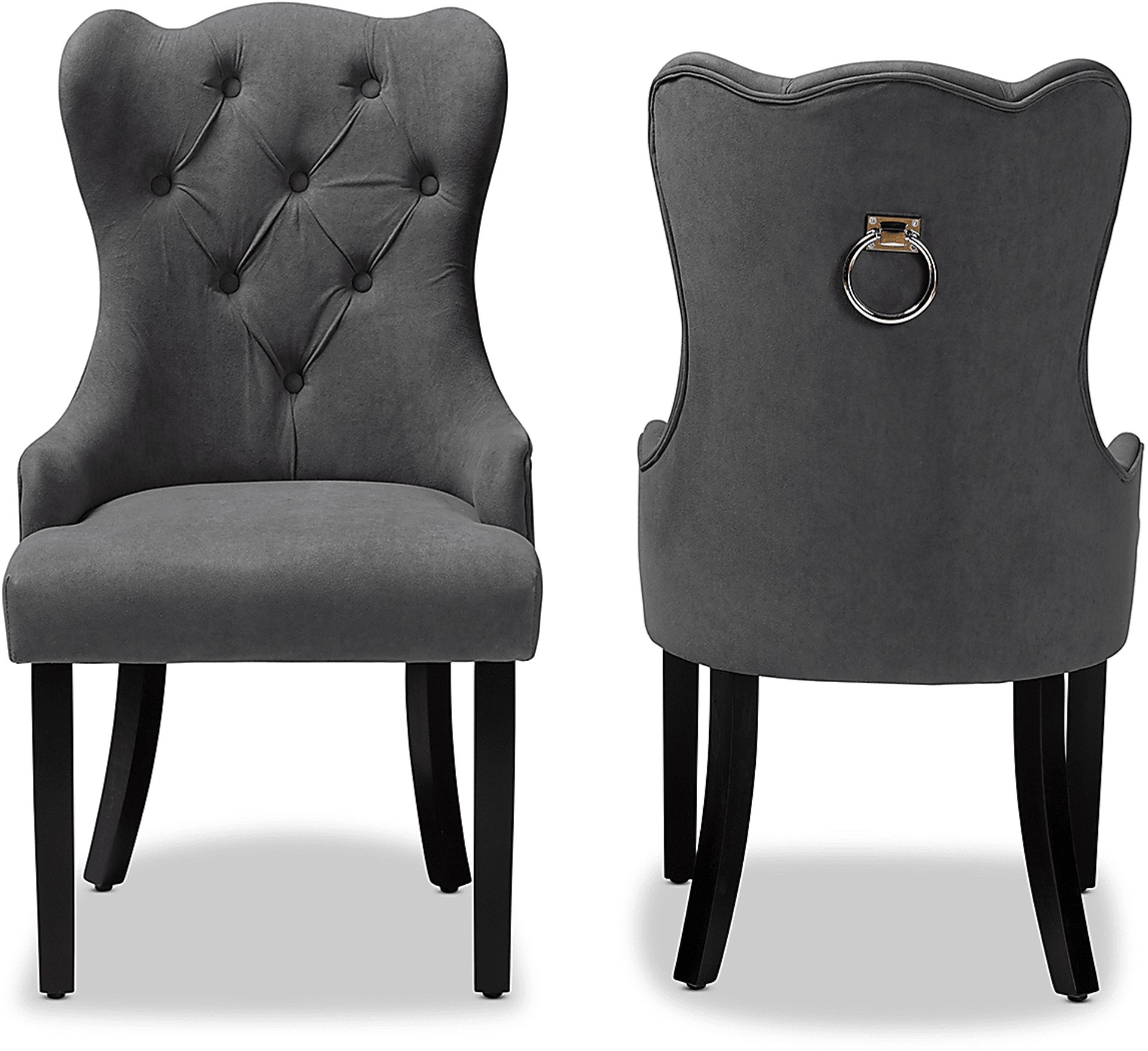 Bushire Gray Dining Chairs, Set of 2 - Image 2