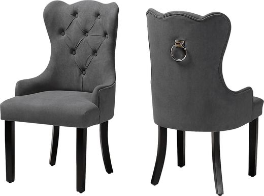 Bushire Gray Dining Chairs, Set of 2