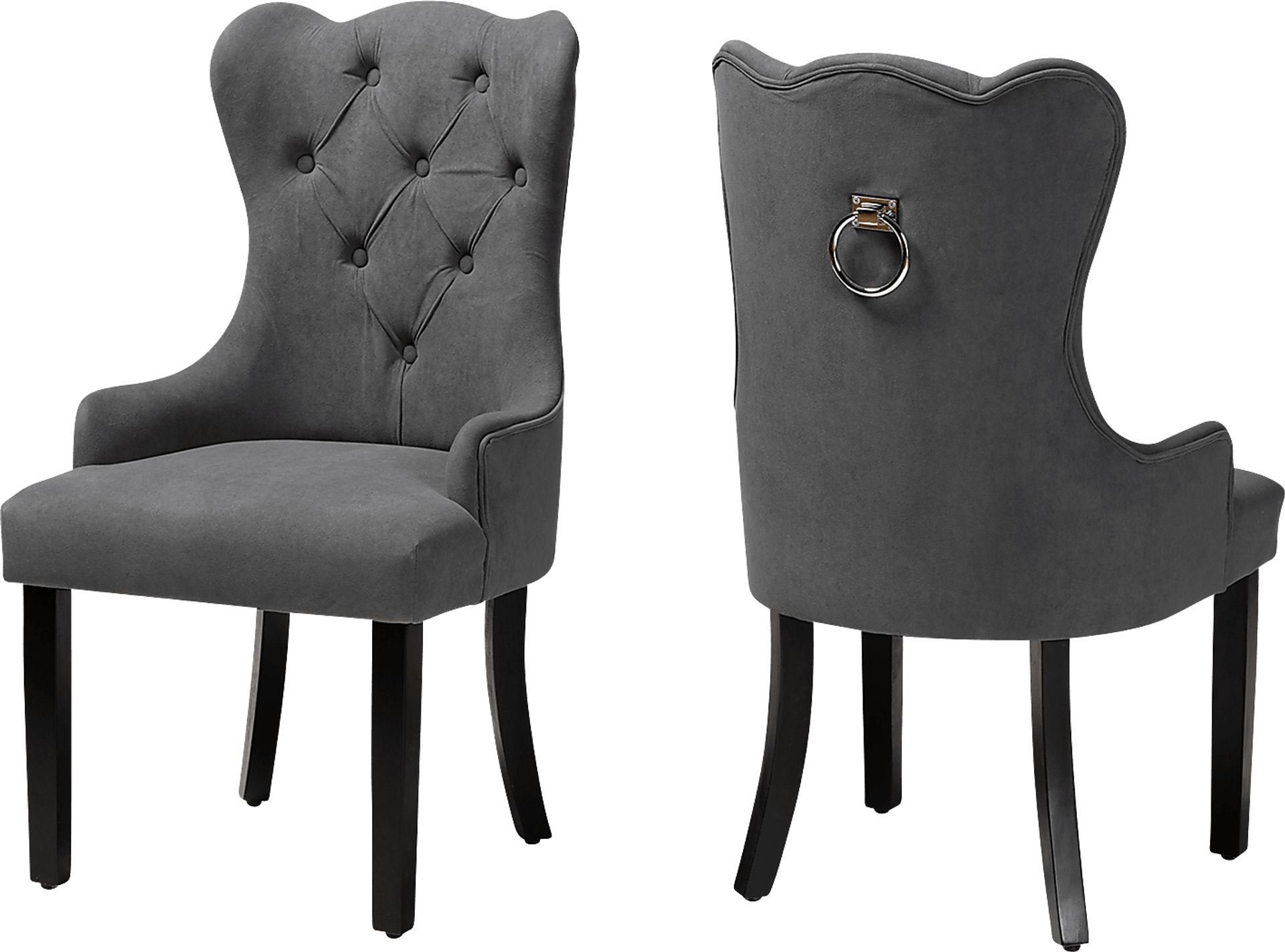 Bushire Gray Dining Chairs, Set of 2 - Image 1
