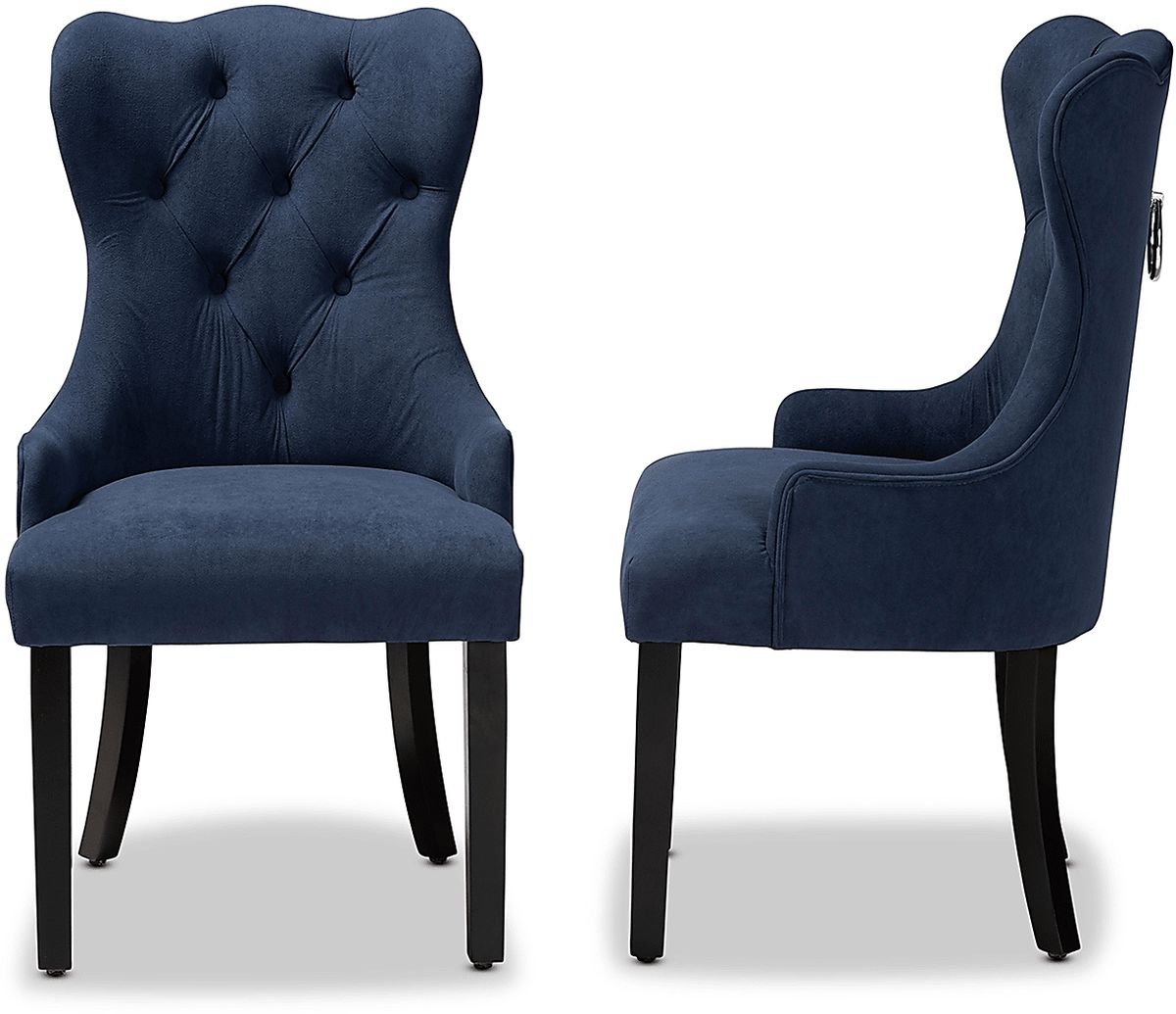 Bushire Navy Colors Polyester Fabric Dining Chair | Rooms to Go