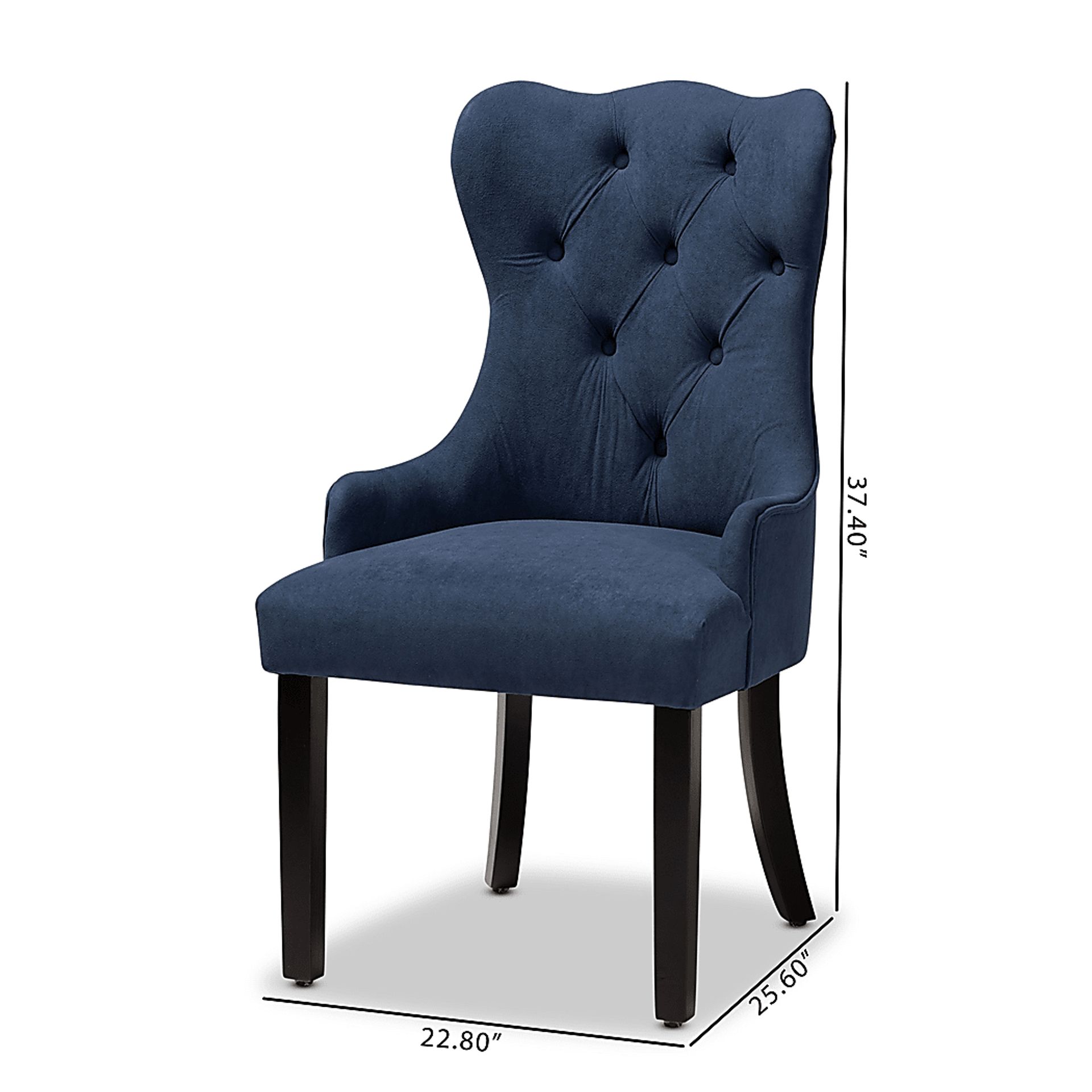 Bushire Navy Dining Chairs, Set of 2 - Image 10