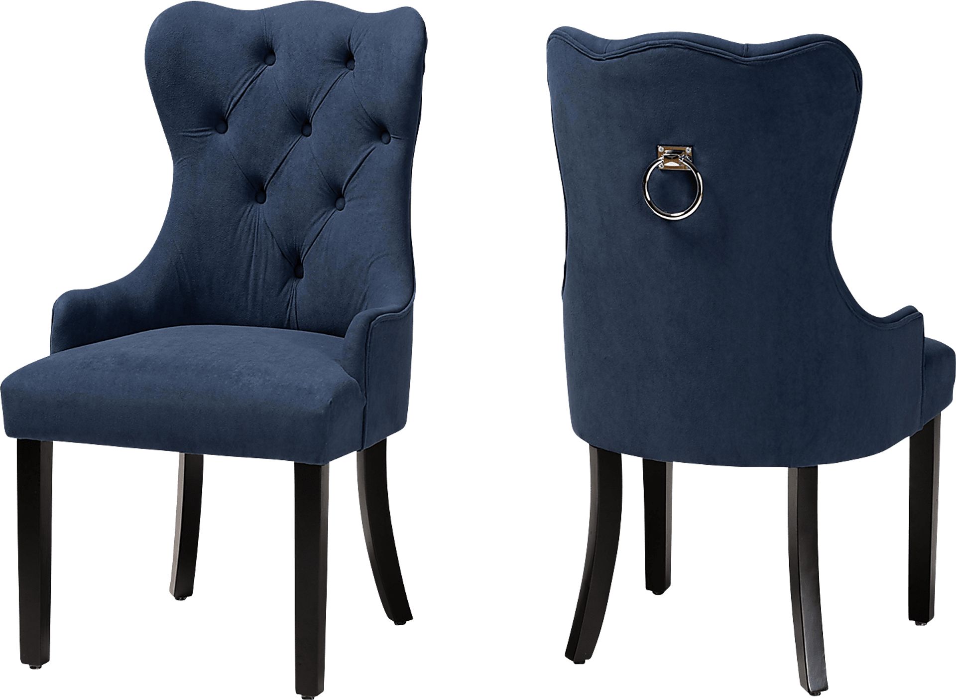 Bushire Navy Dining Chairs, Set of 2 - Image 1