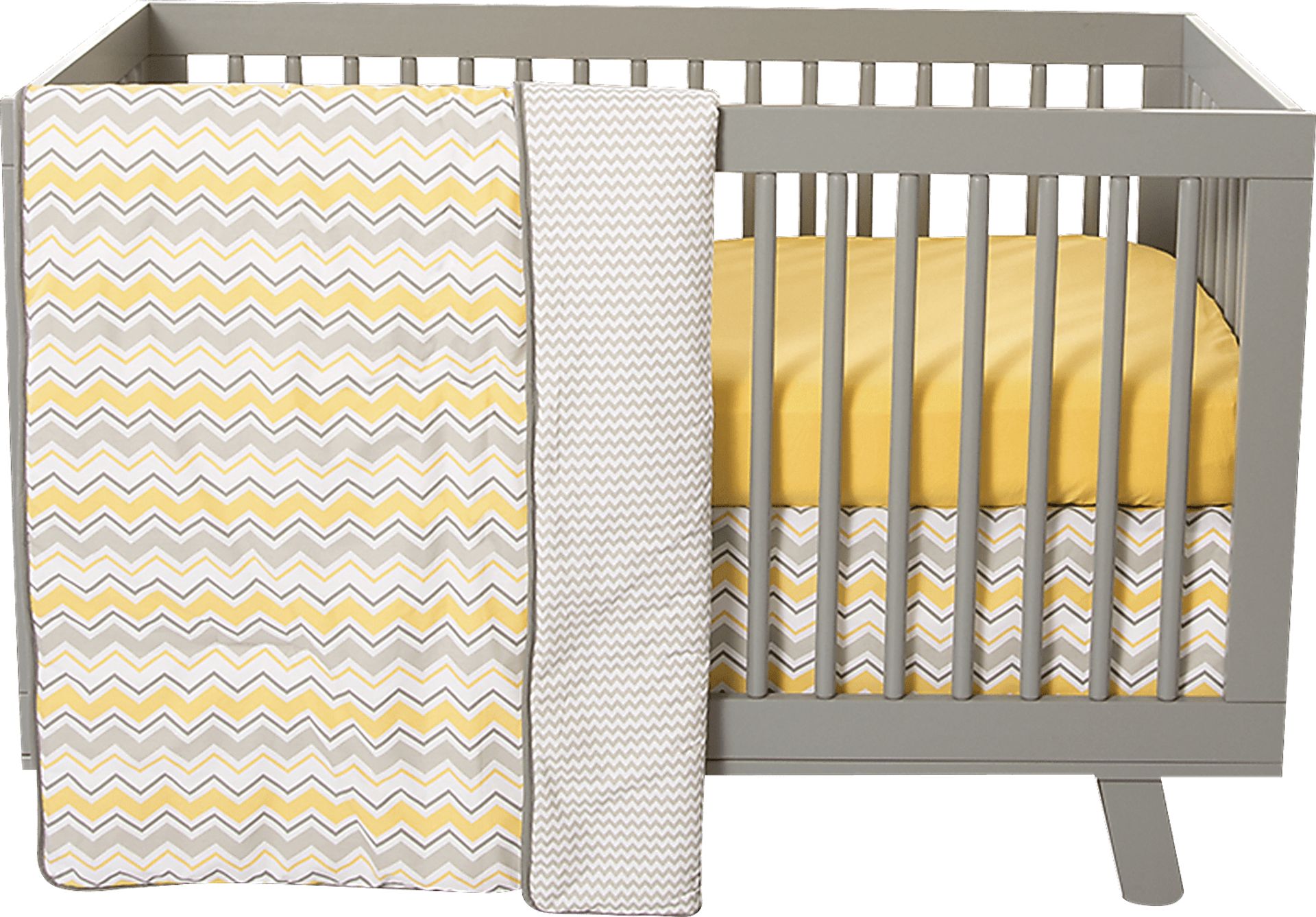 Buttercup Zigzag Yellow 3 Pc Bedding Set - Image 1