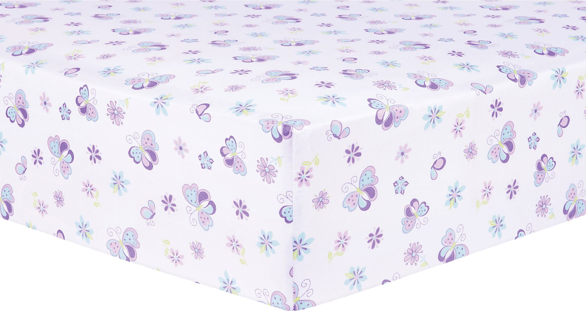 Butterfly Murmurs Purple 4 Pc Baby Bedding Set - Image 7