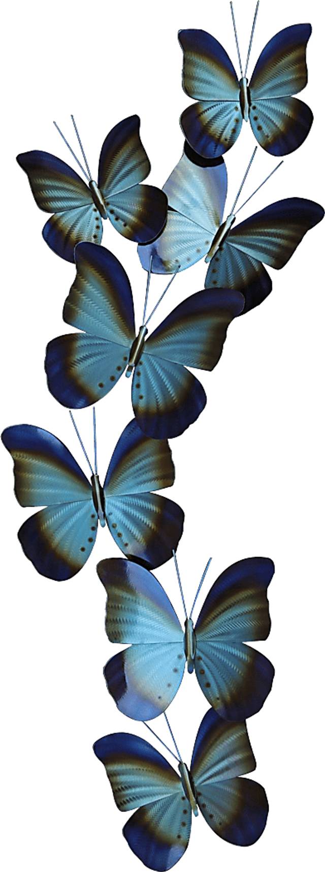 Butterfly Spray Blue Outdoor Artwork - Thumbnail - Image 1