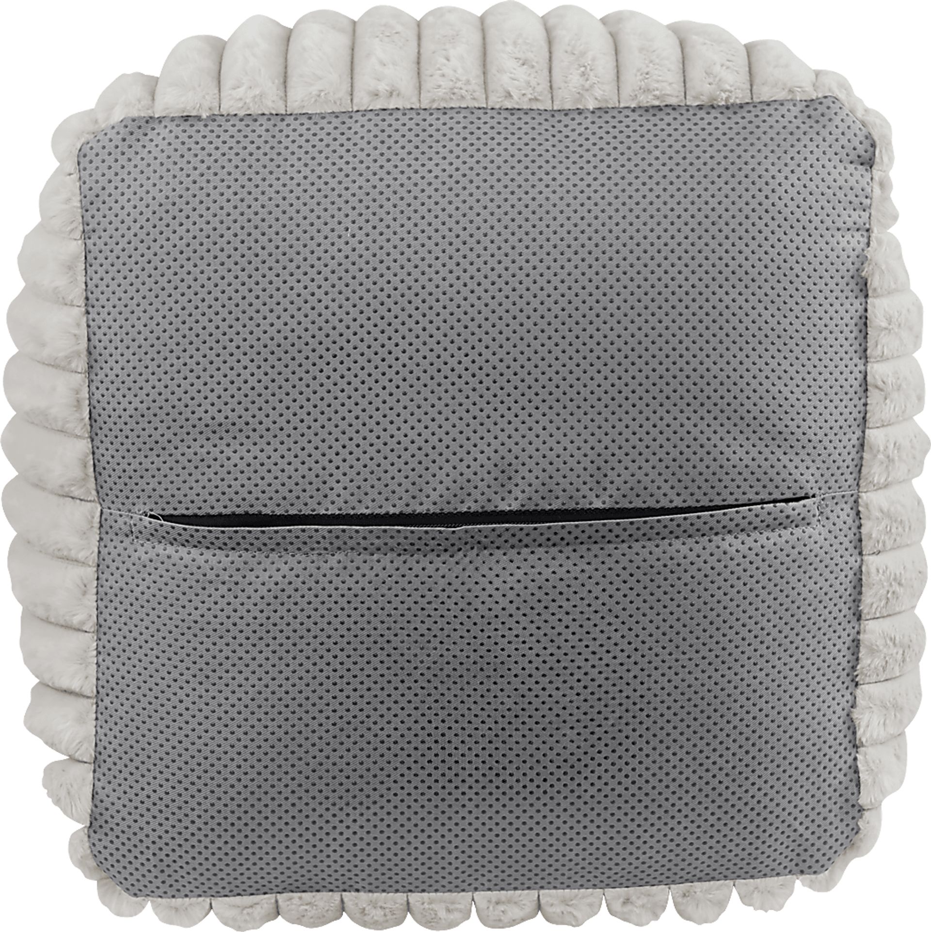 Buwel Off-White Pouf - Image 3