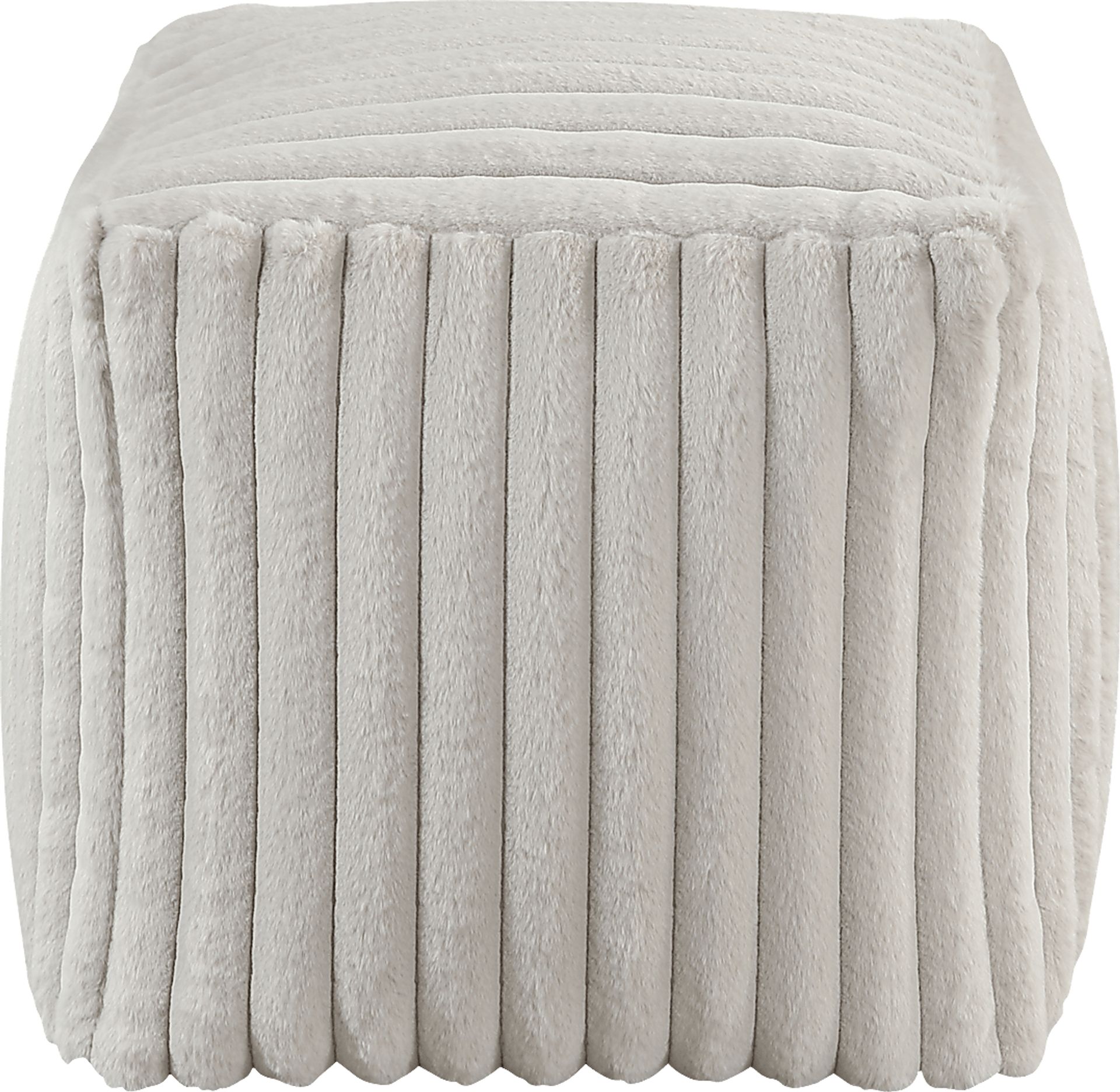Buwel Off-White Pouf - Image 4