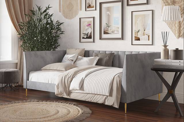 Buxmont Gray Twin Daybed - Thumbnail - Image 3