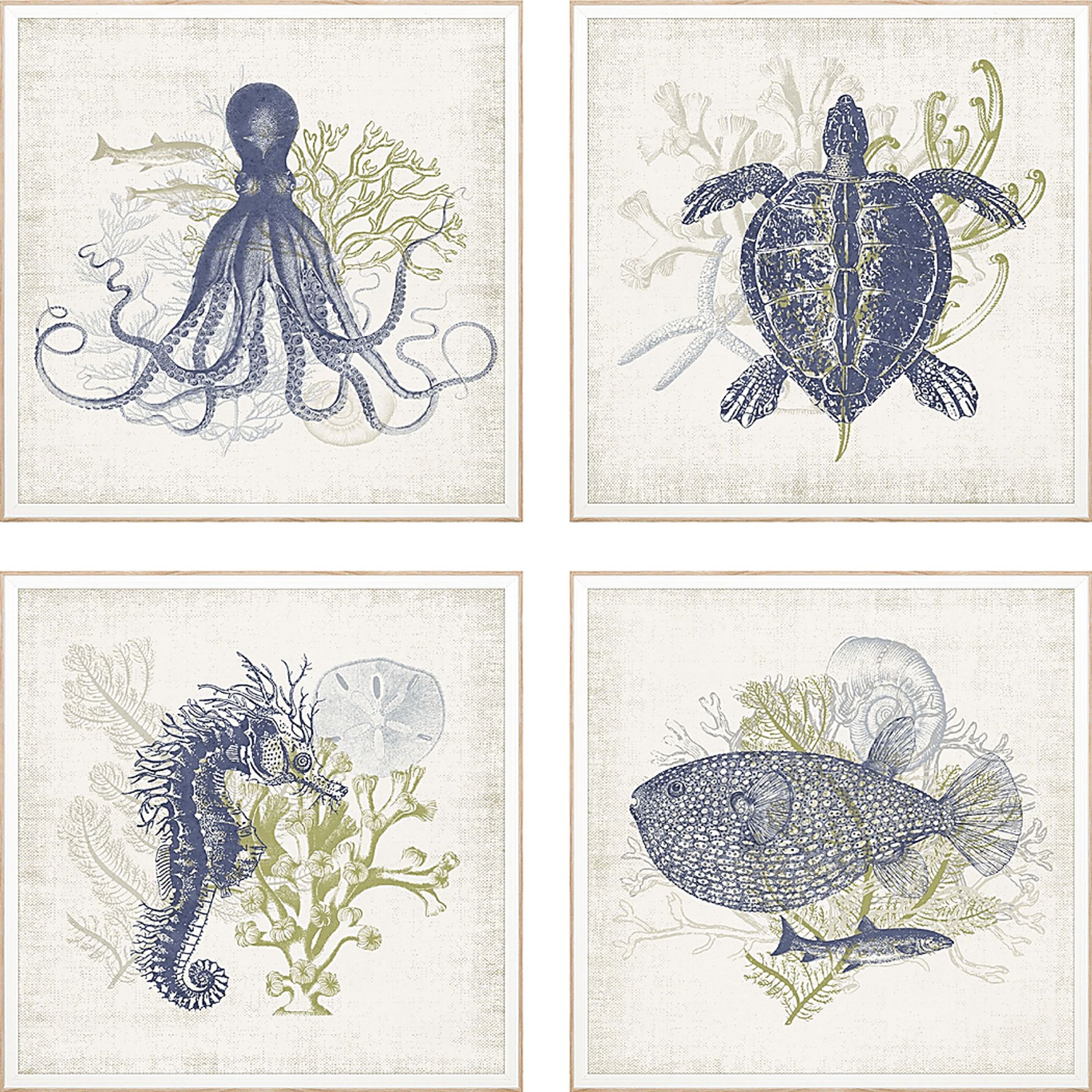 By Coastal Blue Framed Artwork - Image 1