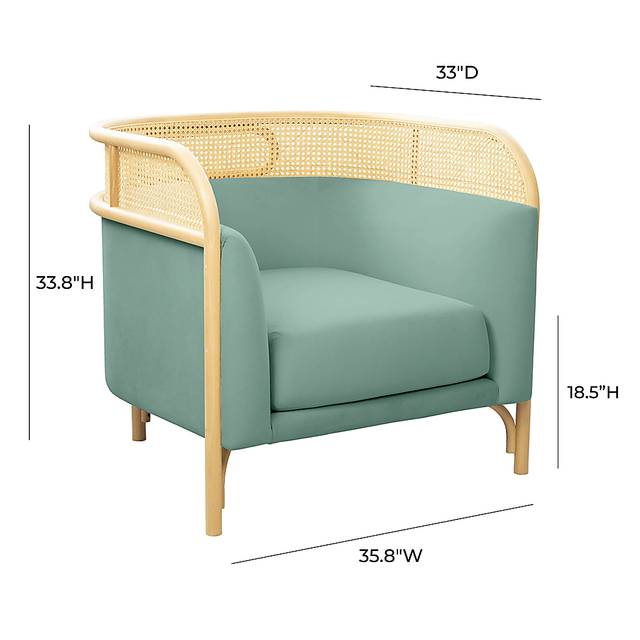 Bybee Blue Accent Chair - Thumbnail - Image 7