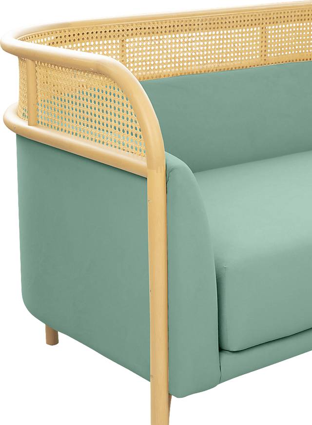 Bybee Blue Loveseat - Thumbnail - Image 4