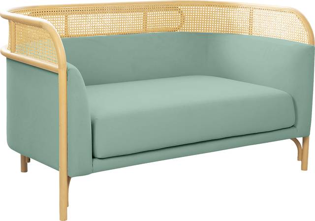 Bybee Blue Loveseat - Thumbnail - Image 1