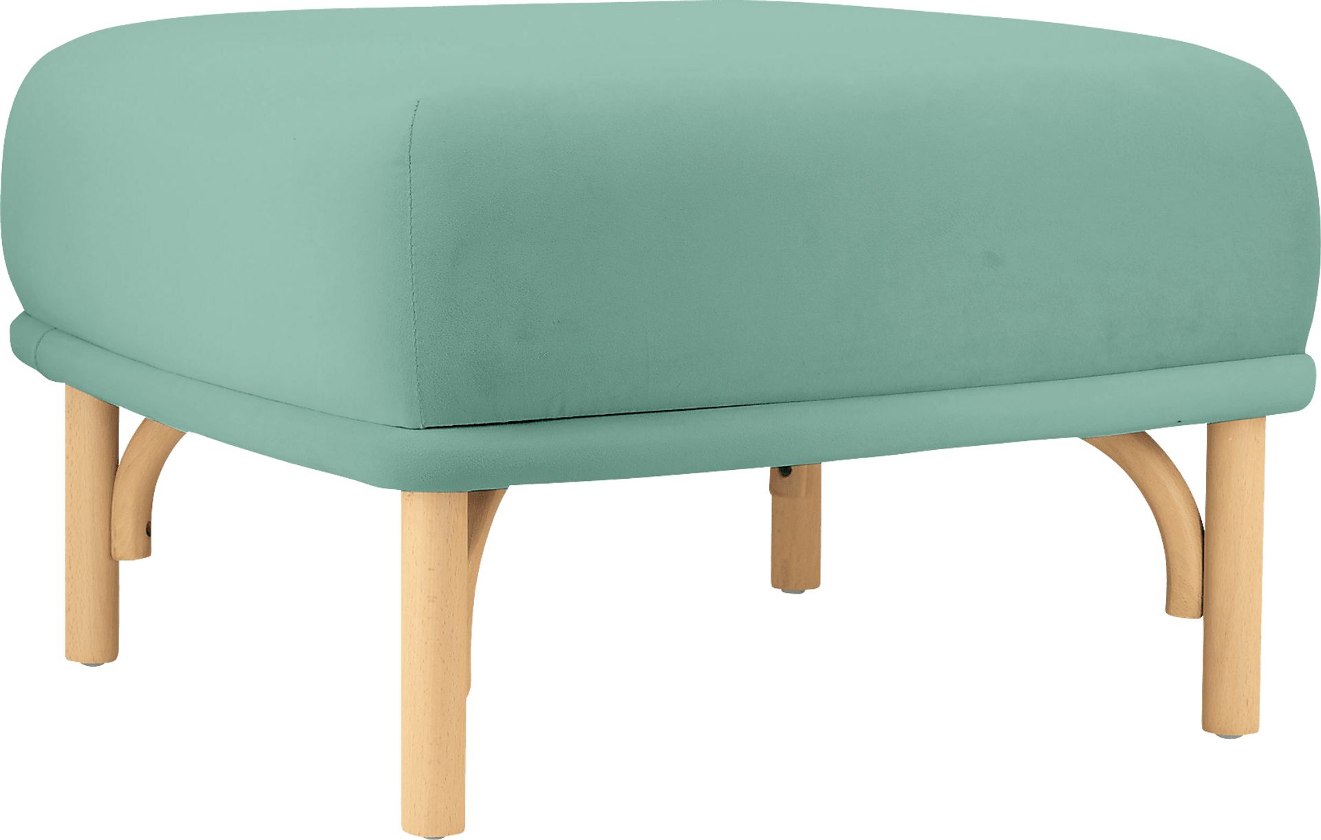 Bybee Blue Ottoman - Image 1