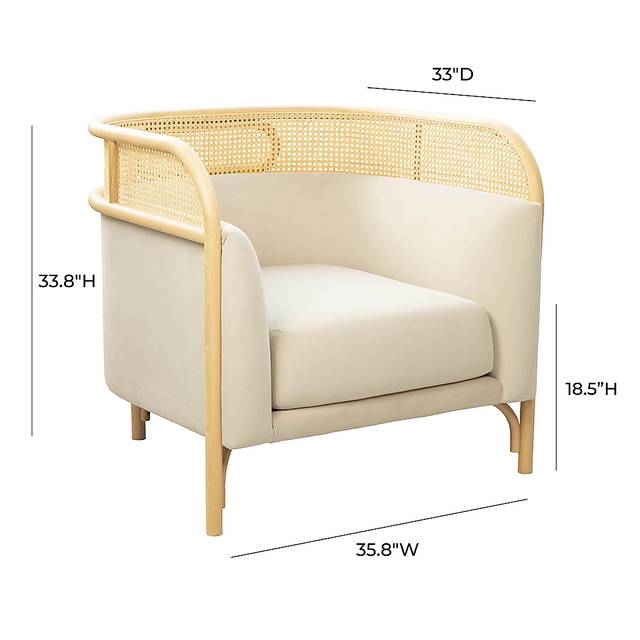 Bybee Cream Accent Chair - Thumbnail - Image 8